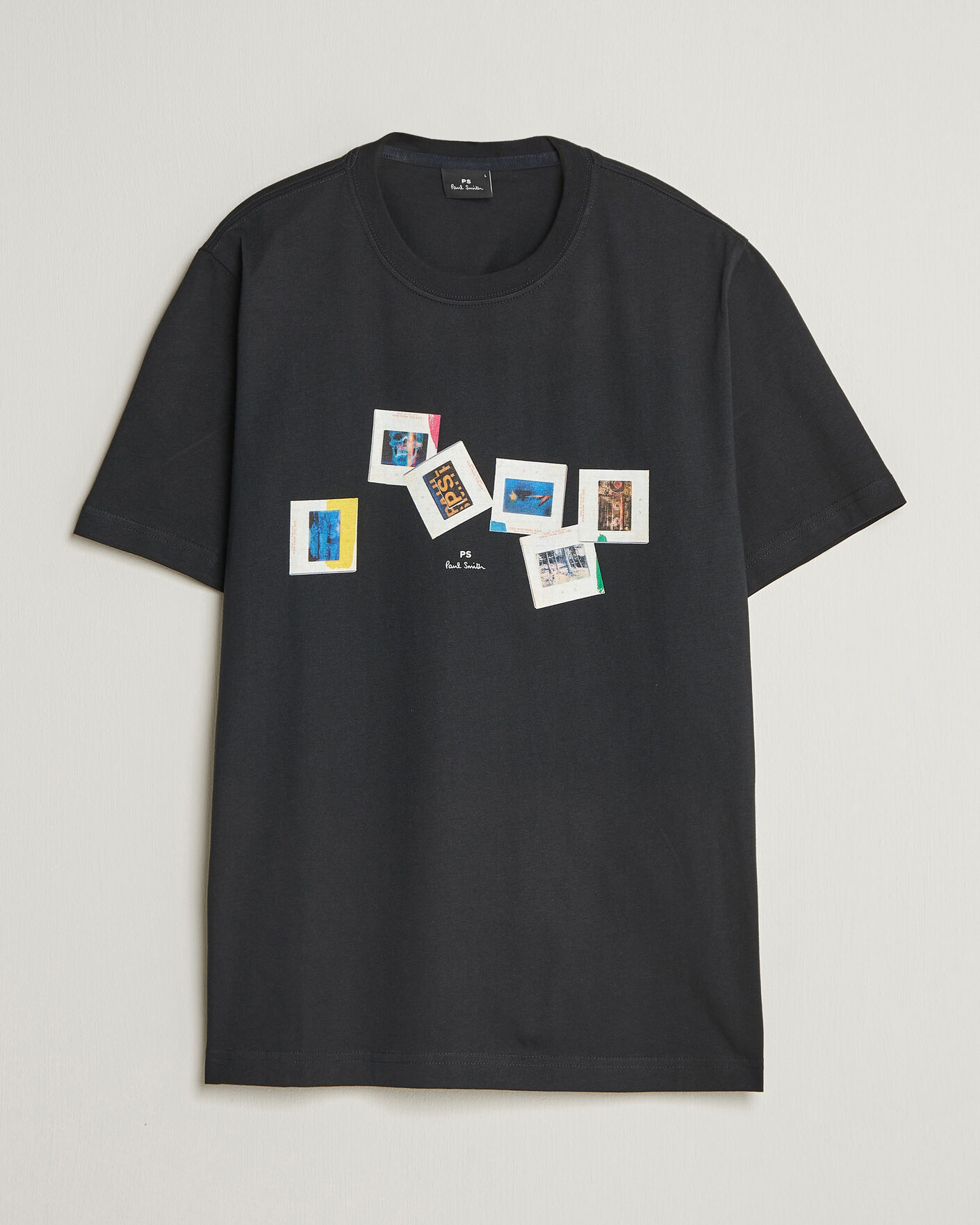 Homme | T-shirts | PS Paul Smith | Slides Crew Neck T-Shirt Black