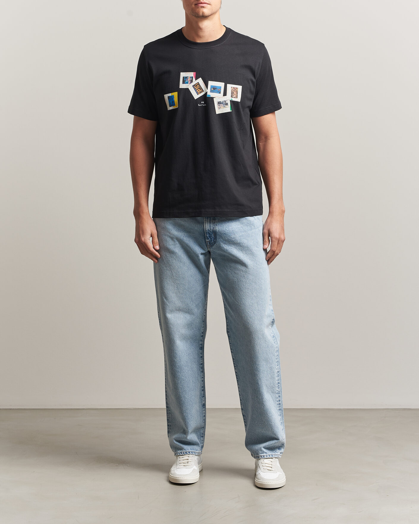 Heren | T-shirts | PS Paul Smith | Slides Crew Neck T-Shirt Black