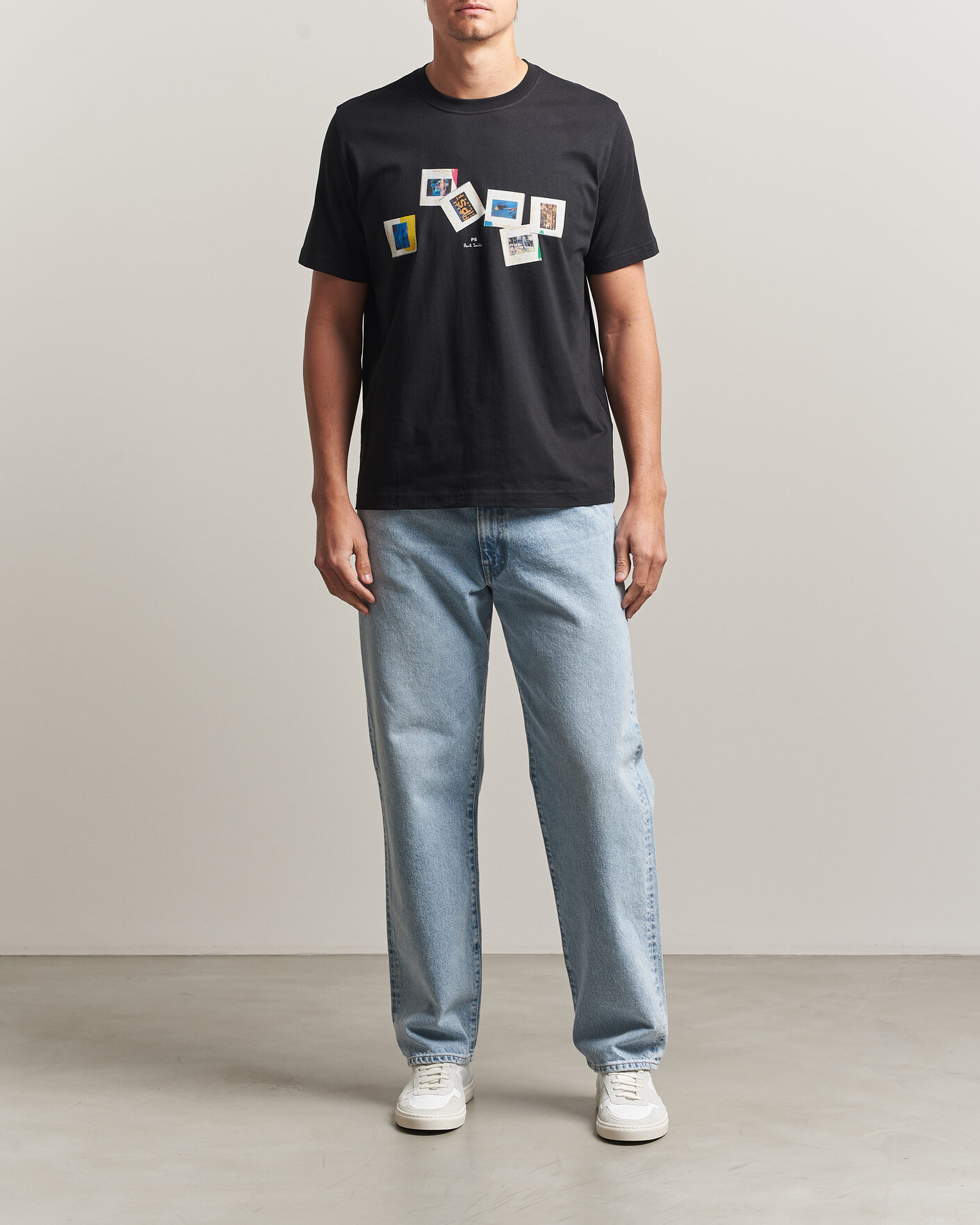 Homme | T-shirts | PS Paul Smith | Slides Crew Neck T-Shirt Black