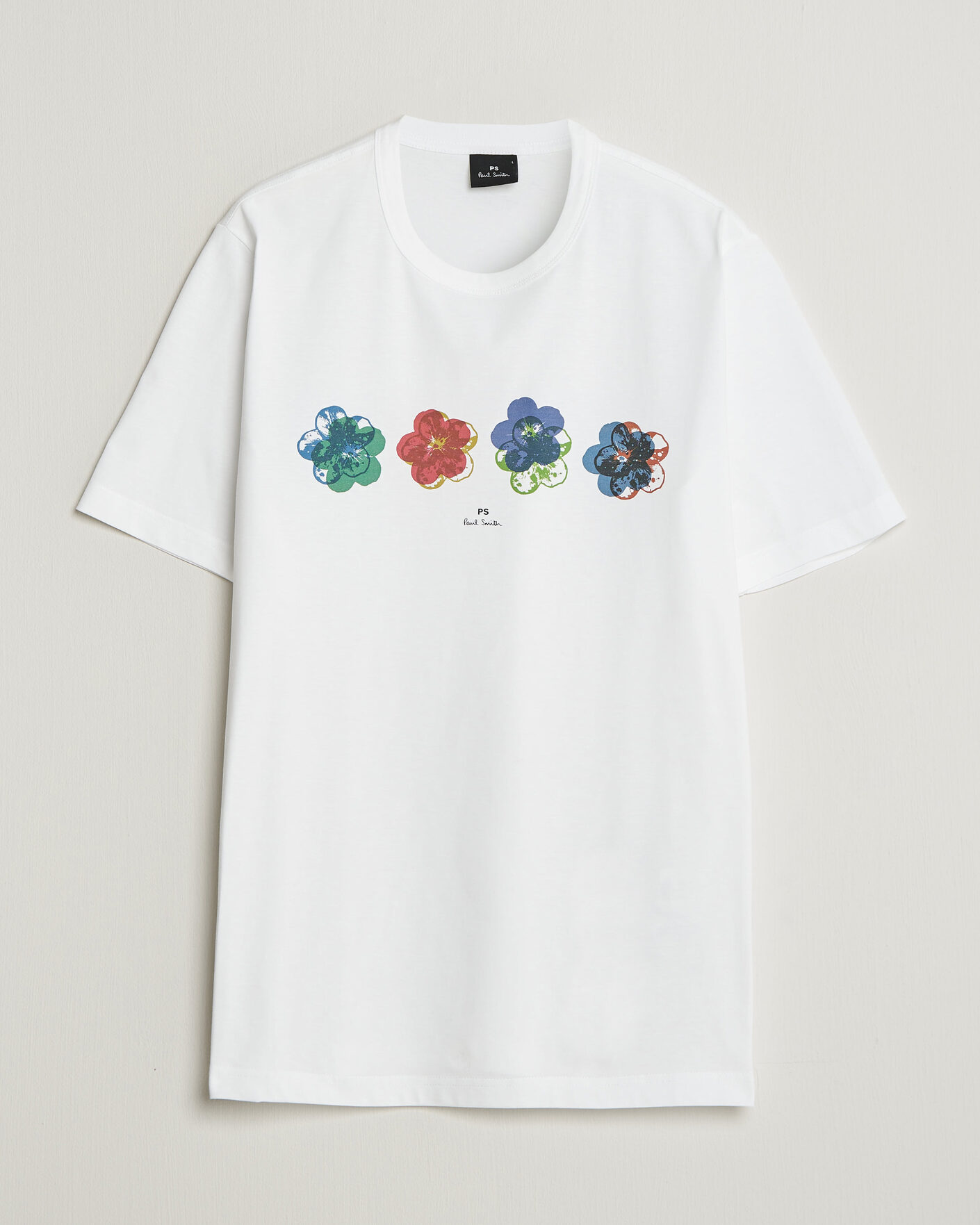 Heren | T-shirts | PS Paul Smith | Flower Crew Neck T-Shirt White