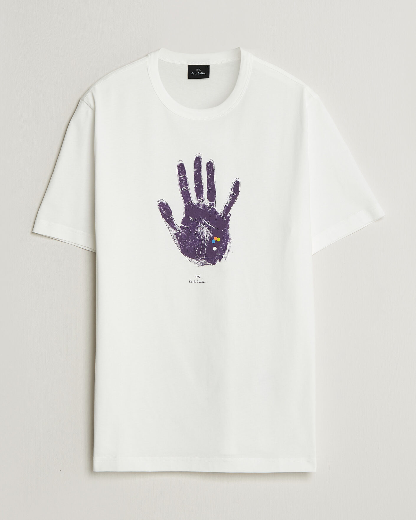 Heren | T-shirts | PS Paul Smith | Hand Crew Neck T-Shirt White