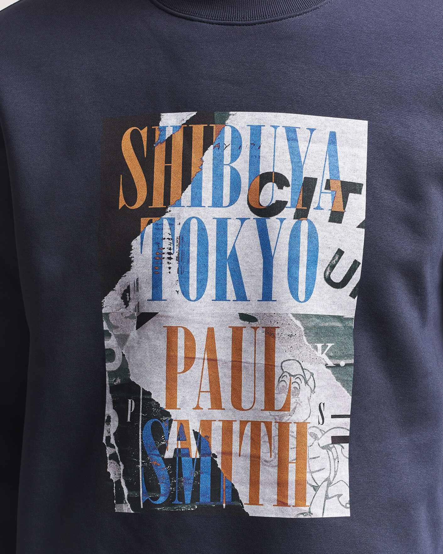 Homme | Pulls Et Tricots | PS Paul Smith | Shibuya Tokyo Crew Neck Sweatshirt Navy