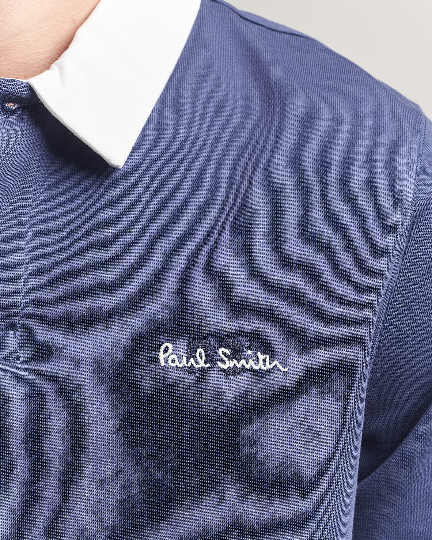 Heren | Truien | PS Paul Smith | Organic Cotton Rugger Blue