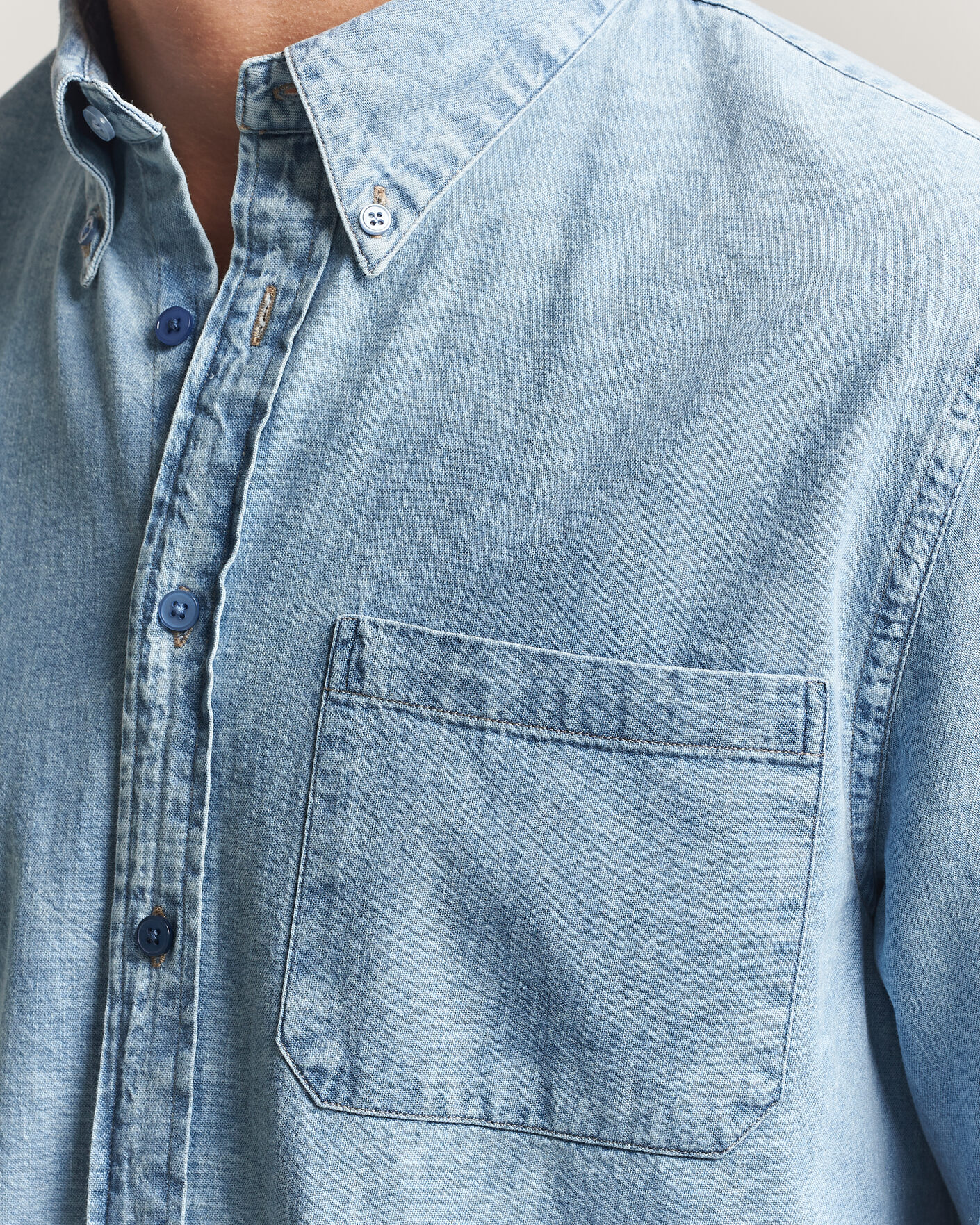Heren | Overhemden | PS Paul Smith | Casual Fit Denim Shirt Light Blue