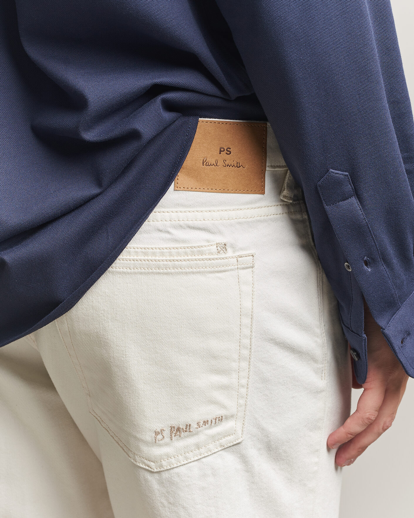 Heren | Jeans | PS Paul Smith | Relaxed Tapered Fit Jeans Off White