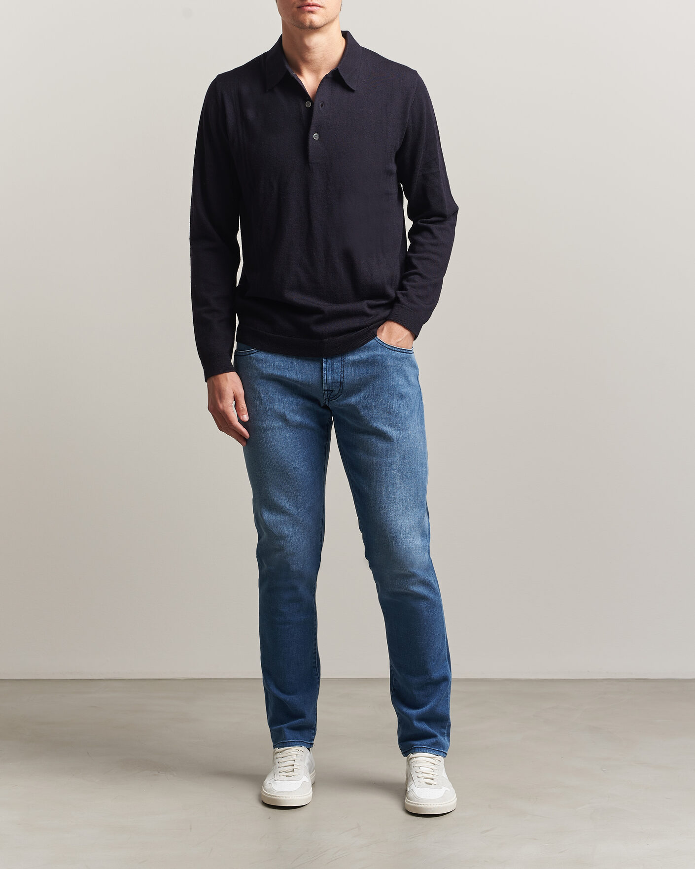 Heren | Jeans | Tramarossa | Michelangelo Stretch Relax Jeans Mid Blue