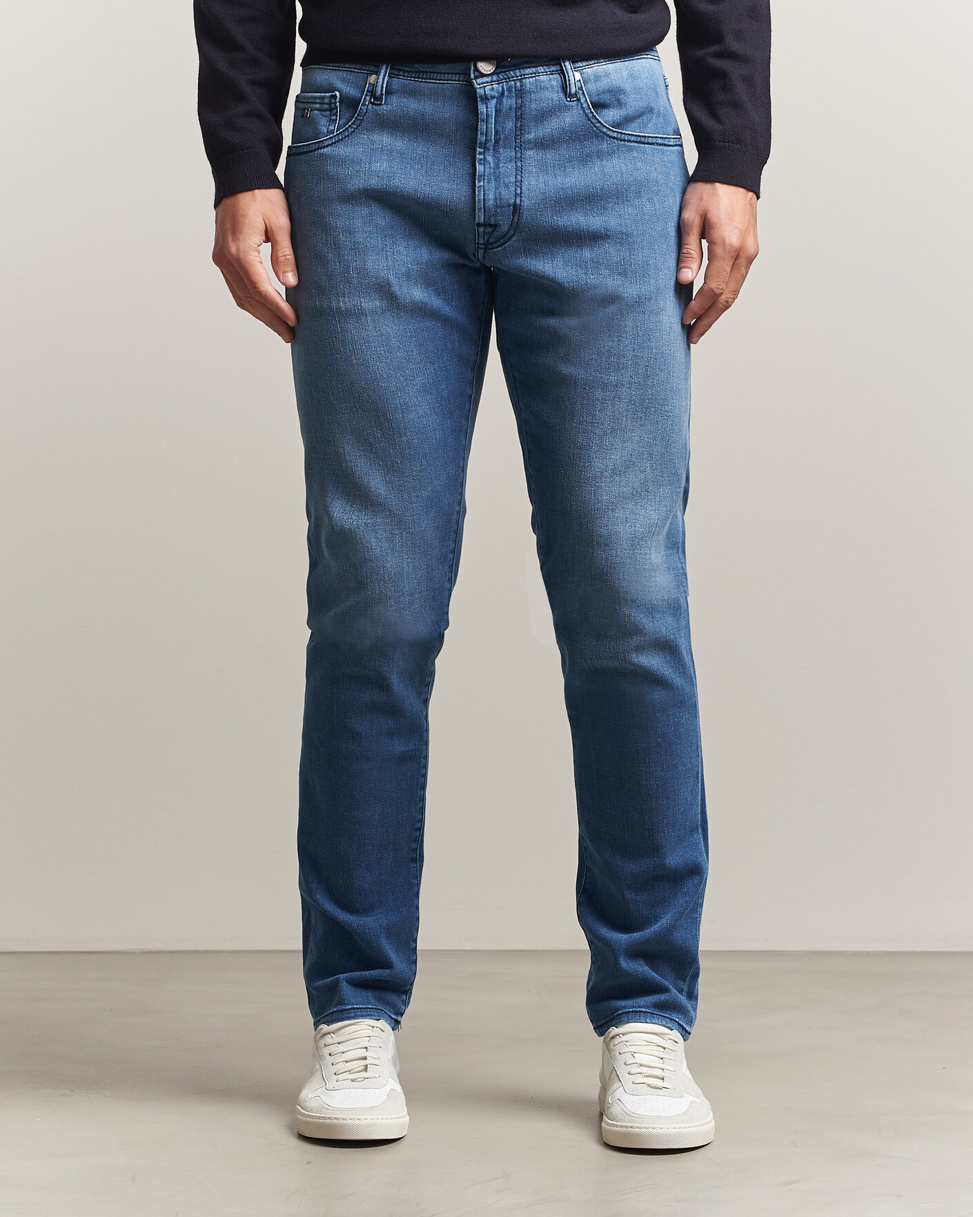 Homme | Jeans | Tramarossa | Michelangelo Stretch Relax Jeans Mid Blue