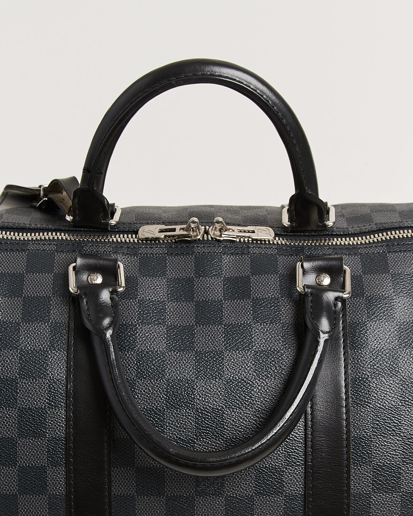 Heren | Pre-Owned & Vintage Bags | Louis Vuitton Pre-Owned | Keepall 55 Bandouliére Damier Graphite
