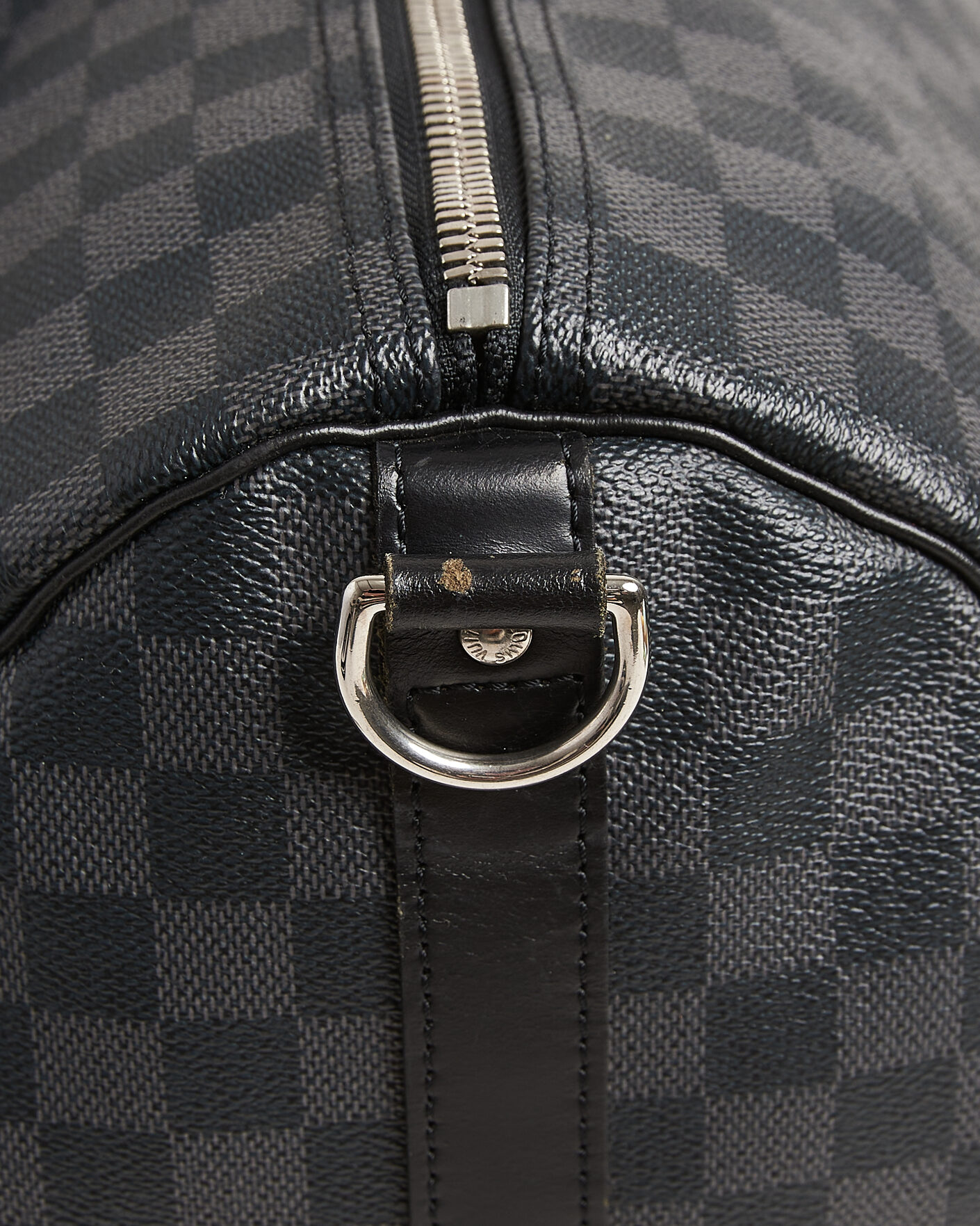 Heren | Pre-Owned & Vintage Bags | Louis Vuitton Pre-Owned | Keepall 55 Bandouliére Damier Graphite