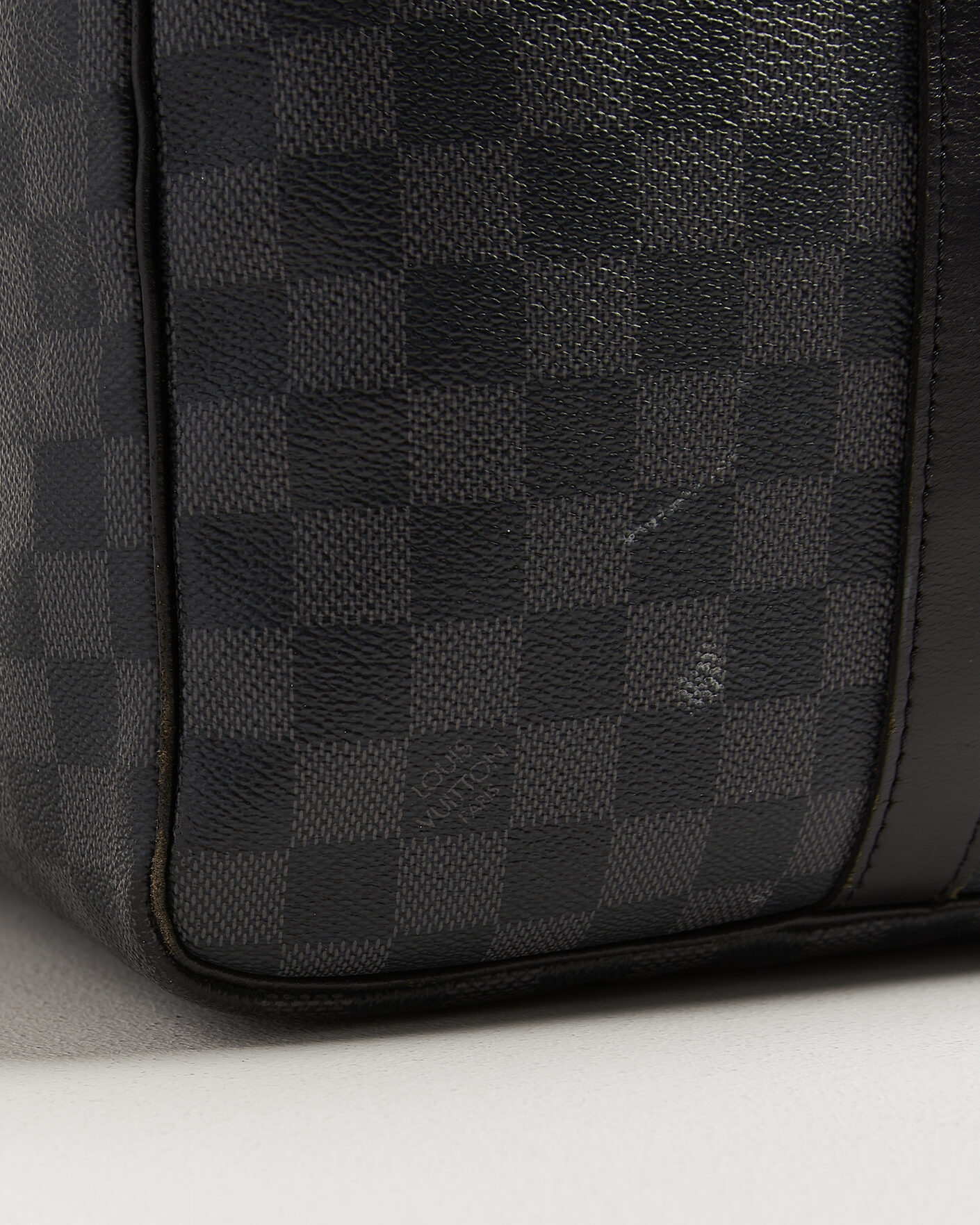 Heren | Pre-Owned & Vintage Bags | Louis Vuitton Pre-Owned | Keepall 55 Bandouliére Damier Graphite