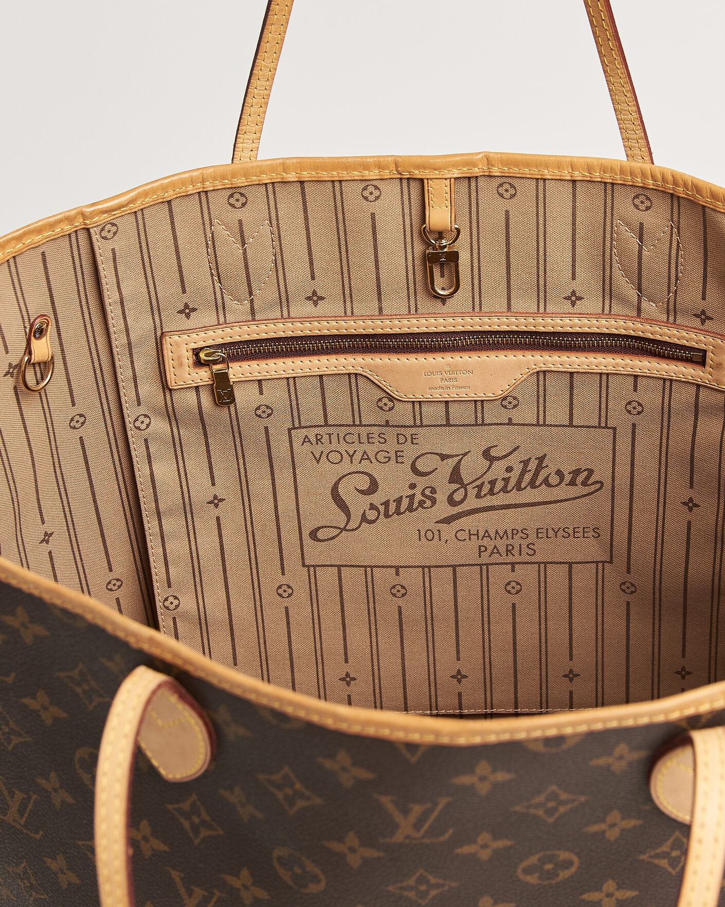 Heren | Pre-Owned & Vintage Bags | Louis Vuitton Pre-Owned | Neverfull GM Monogram