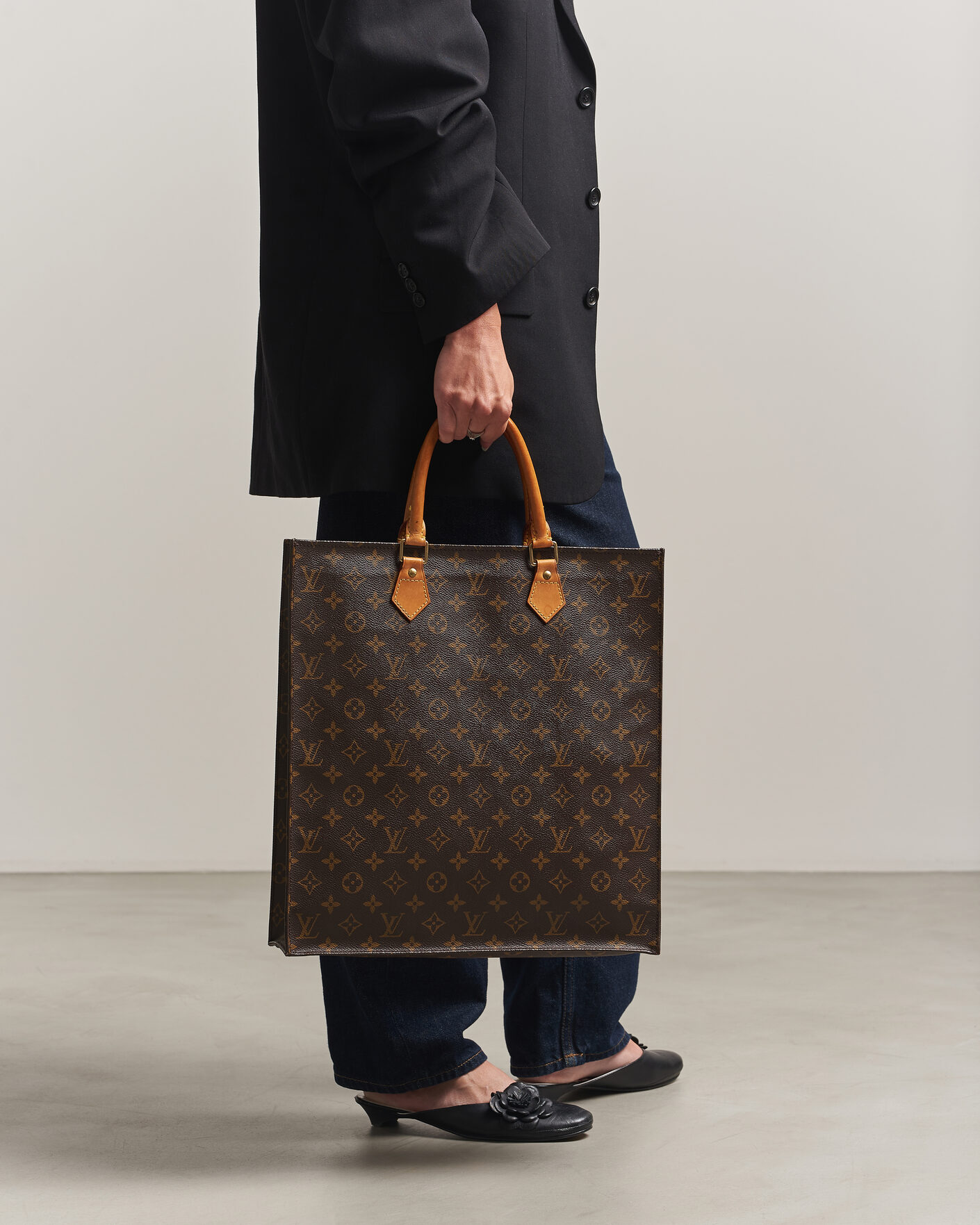 Heren | Pre-Owned & Vintage Bags | Louis Vuitton Pre-Owned | Sac Plat Bag Monogram
