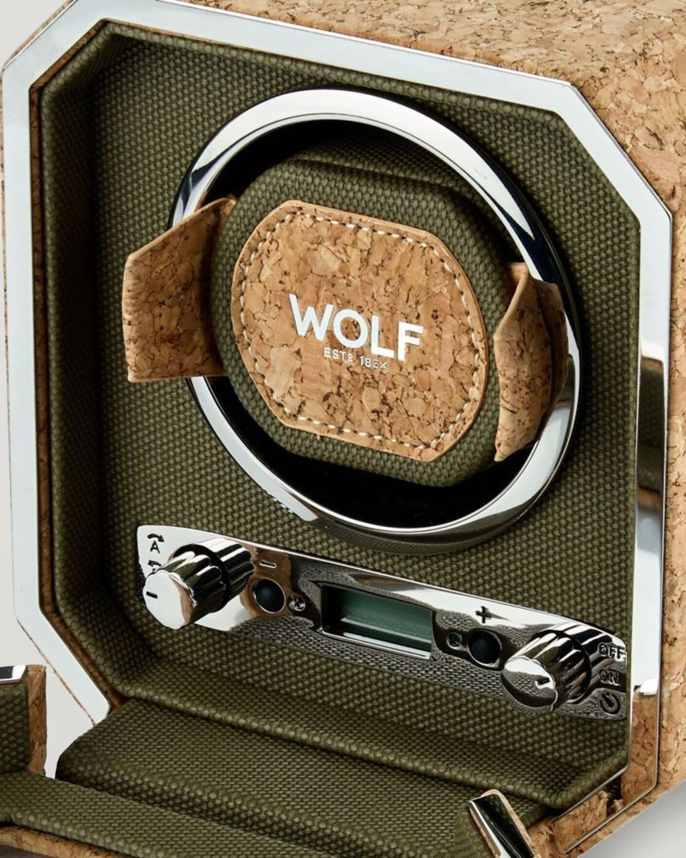 Homme | Boîtes montres et bijoux | WOLF | Cortica Single Watch Winder Cork