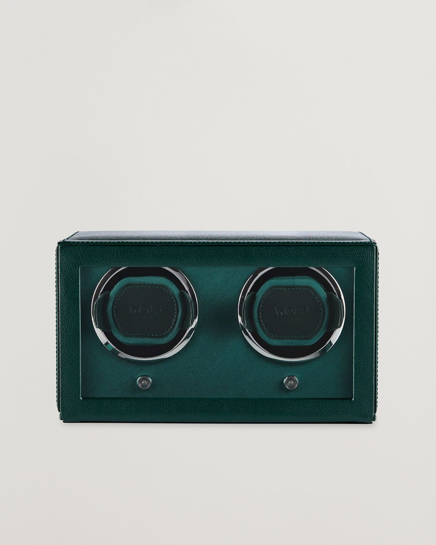 Heren | Horloge & juwelendozen | WOLF | Cub Double Watch Winder With Cover Green