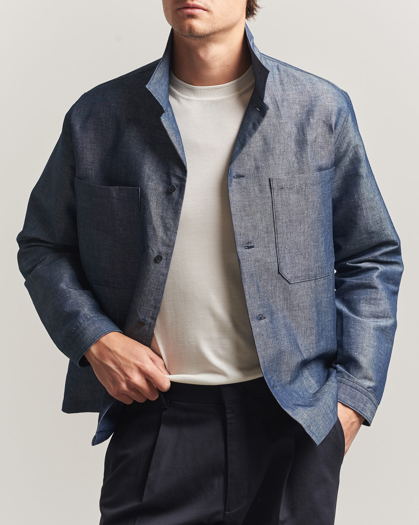 Homme | Chemises | NN07 | Rob Denim Overshirt Raw Indigo