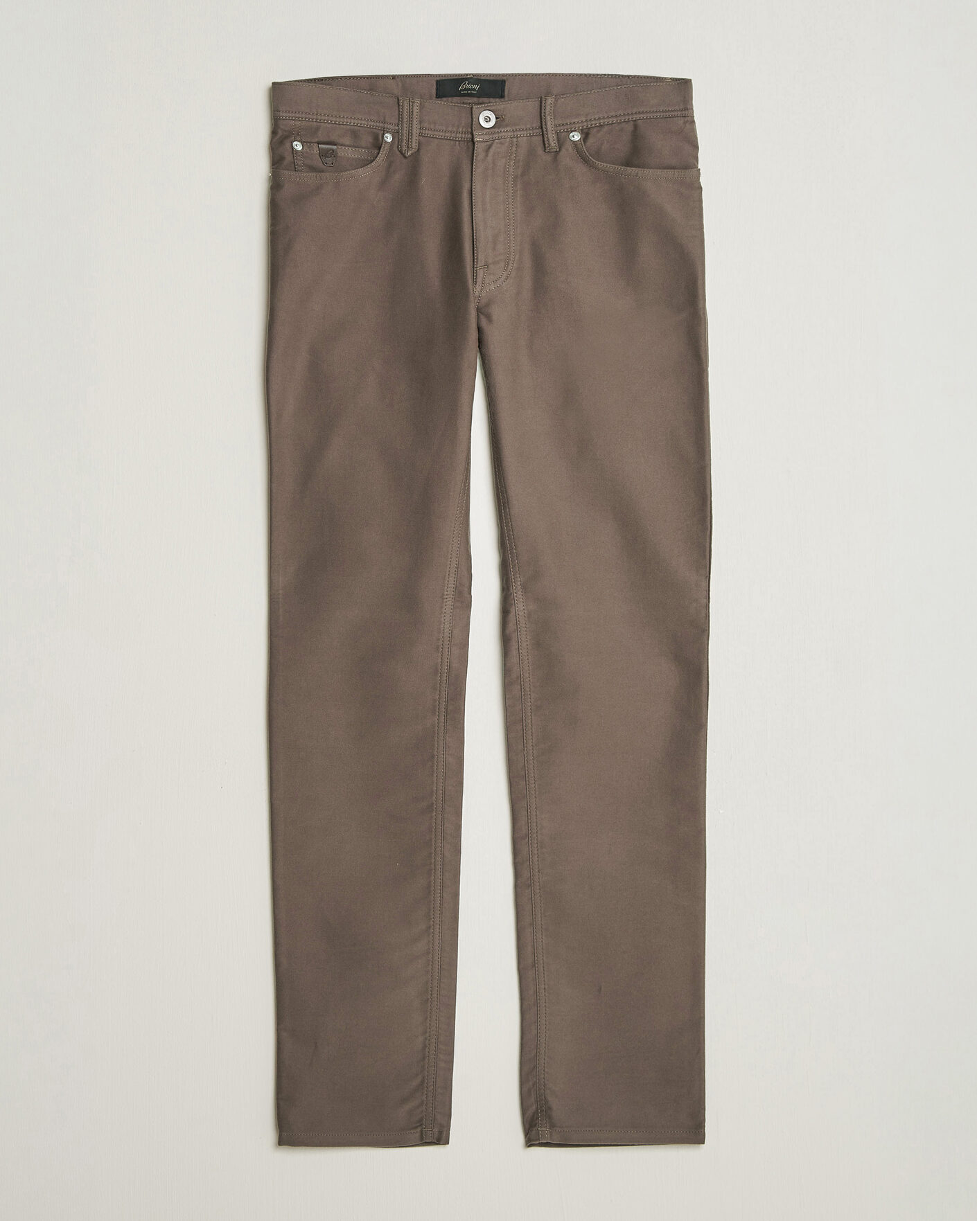 Homme | Pantalons | Brioni | 5-Pocket Moleskine Pants Grey