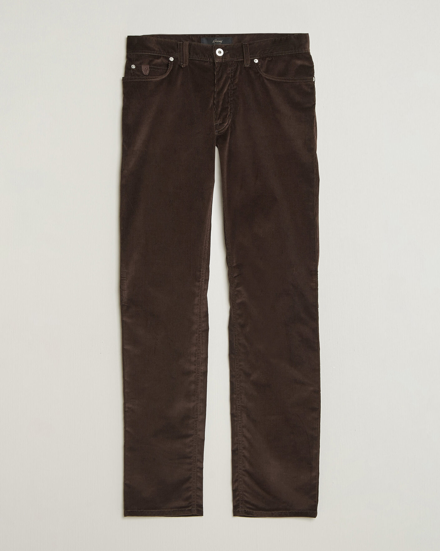 Heren | Broeken | Brioni | 5-Pocket Corduroy Pants Dark Brown