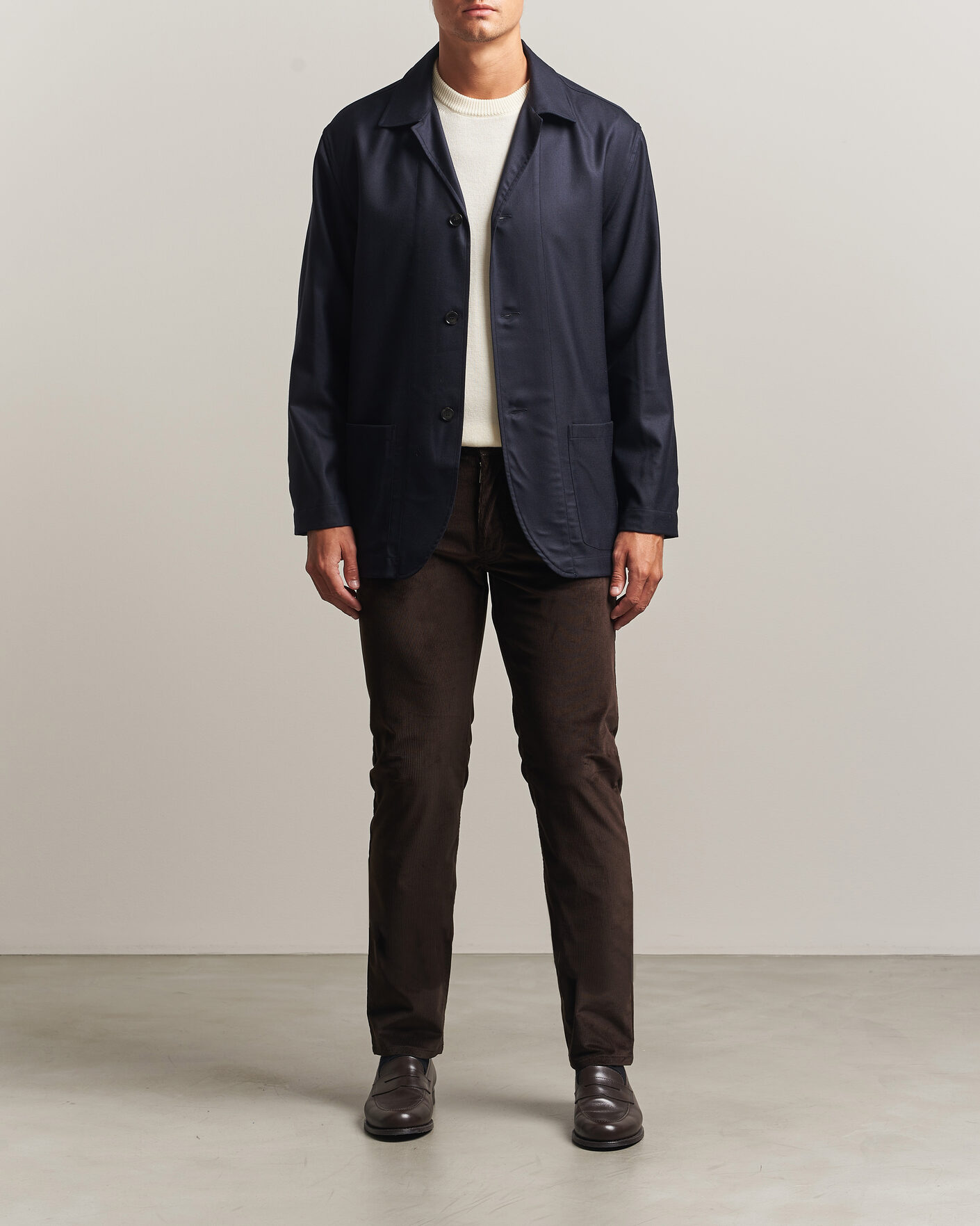 Heren | Broeken | Brioni | 5-Pocket Corduroy Pants Dark Brown