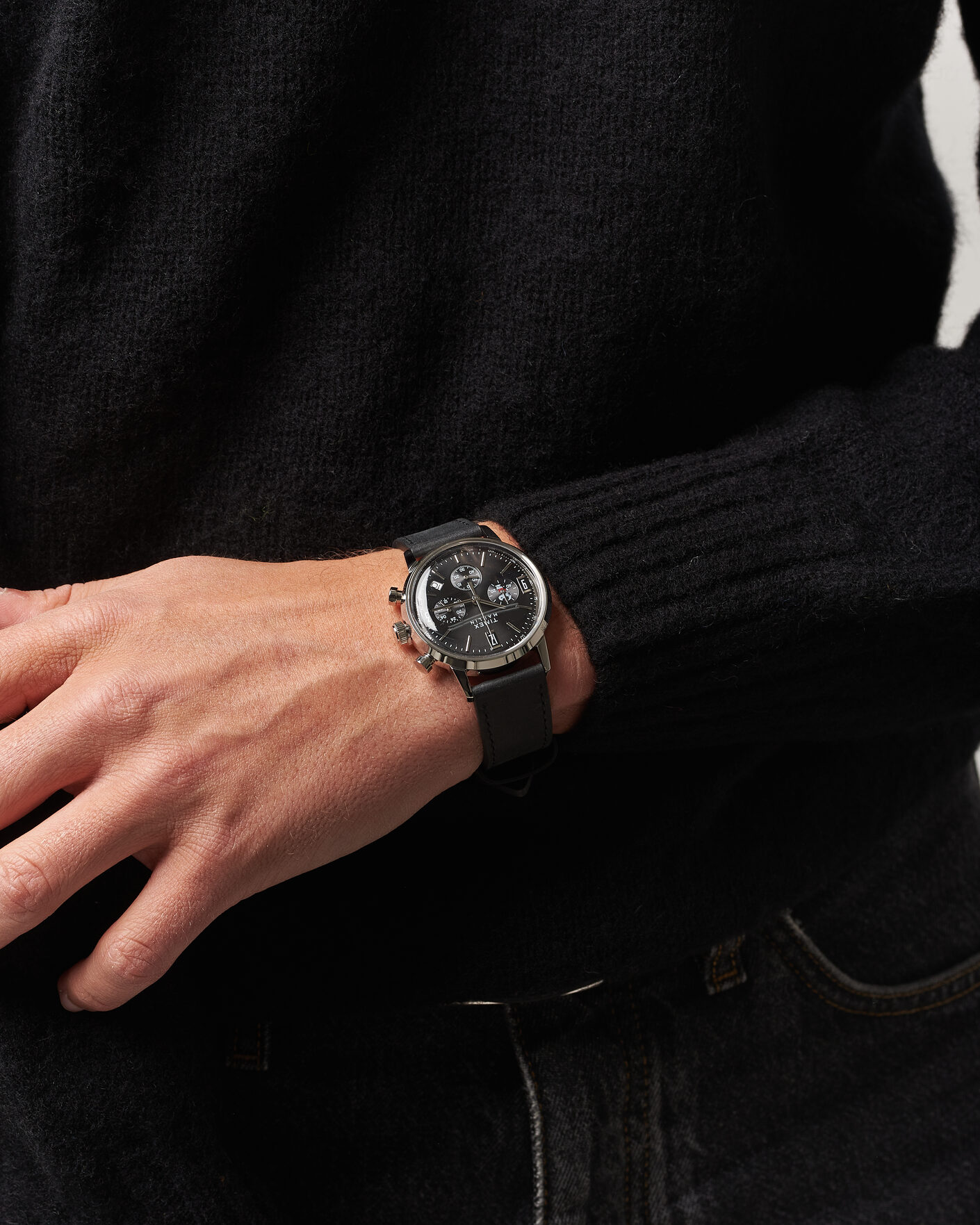 Heren | Timex Timex x Peanuts Chrono Cool Joe Leather 40mm Black Dial | Timex | x Peanuts Chrono Cool Joe Leather 40mm Black Dial