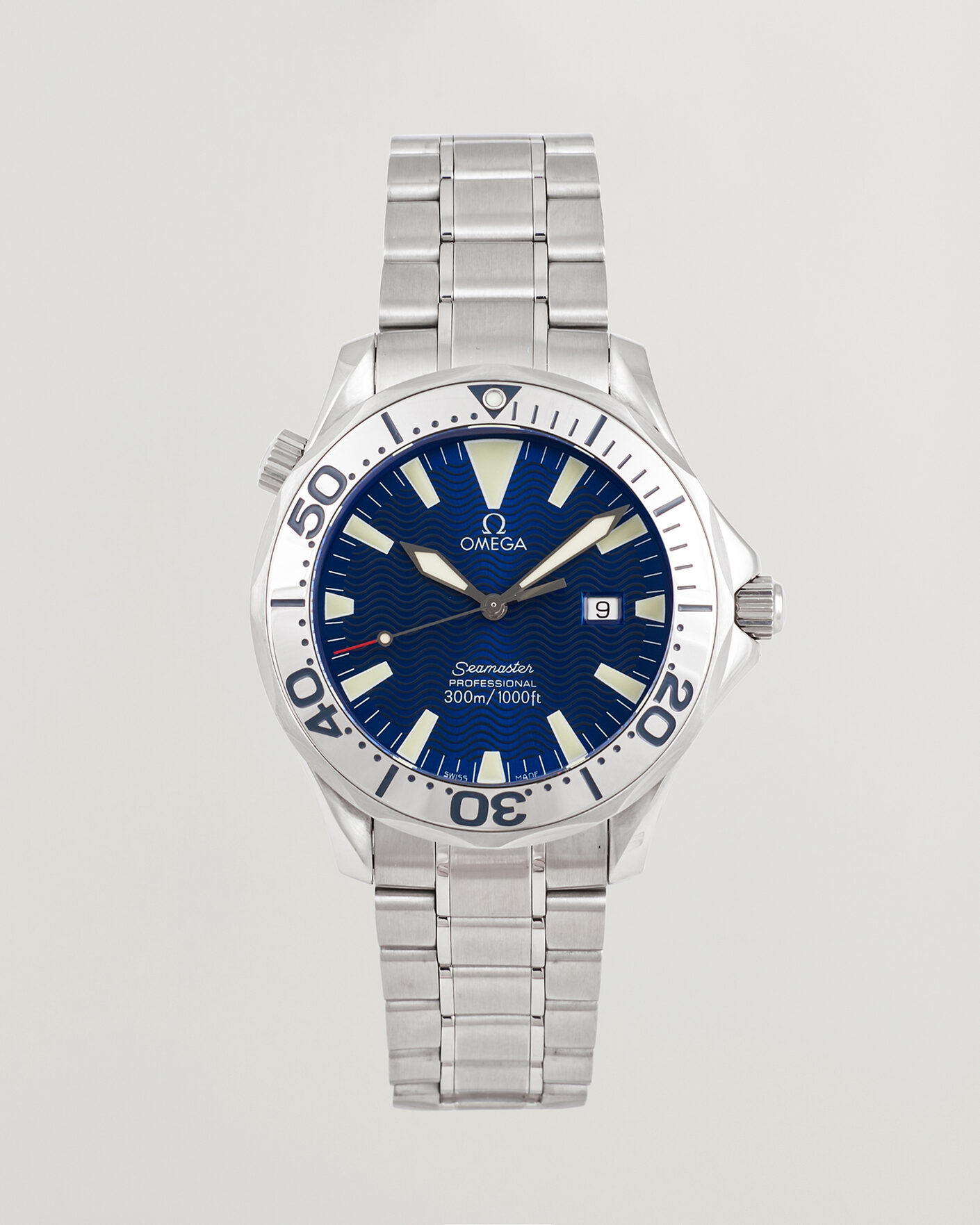 Heren | Pre-Owned & Vintage Watches | Omega Pre-Owned | Seamaster 300M Electric Blue