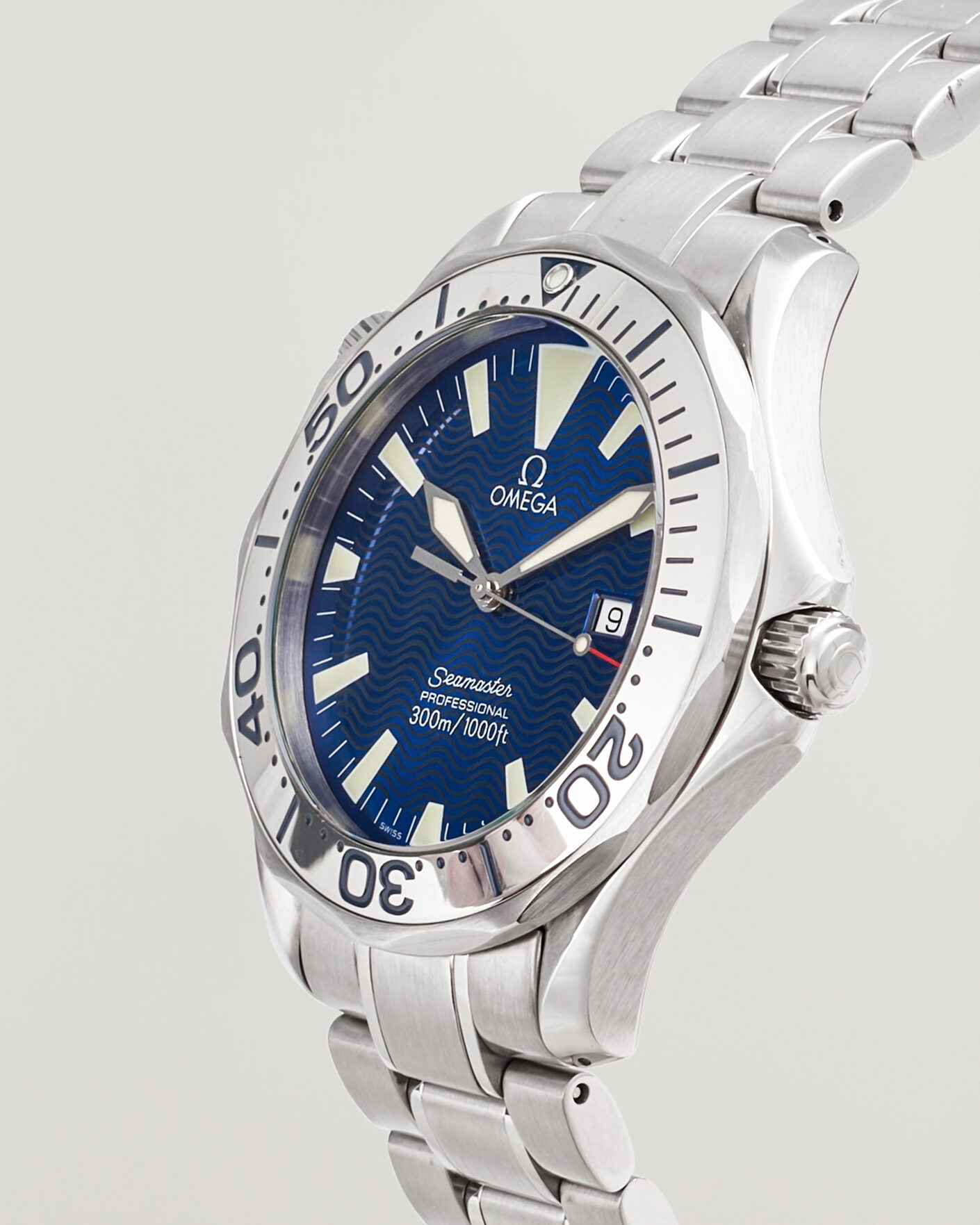 Heren | Pre-Owned & Vintage Watches | Omega Pre-Owned | Seamaster 300M Electric Blue