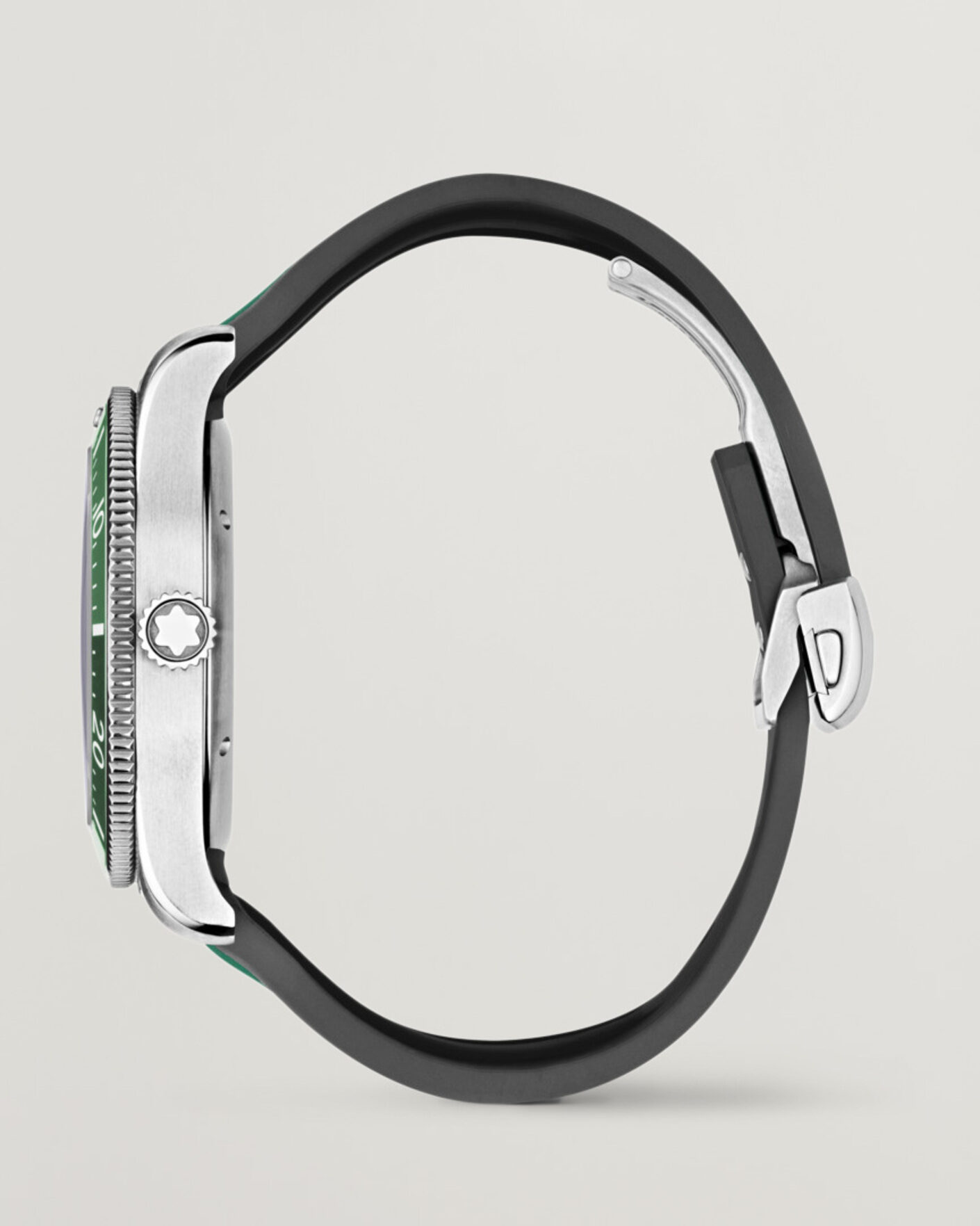 Heren | Montblanc Iced Sea Automatic Date Rubber Strap Green | Montblanc | Iced Sea Automatic Date Rubber Strap Green