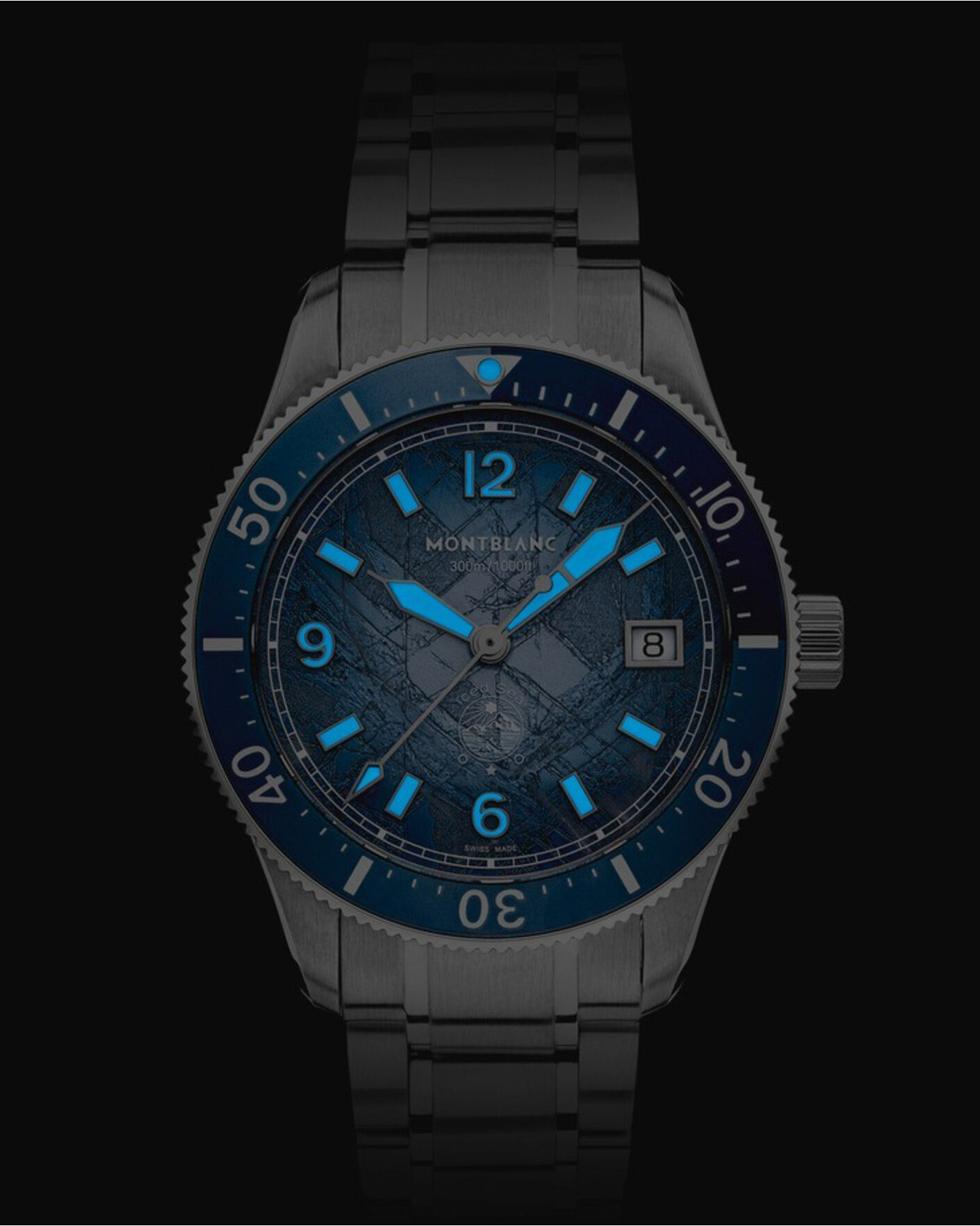 Homme | Montblanc Iced Sea Automatic Date 0 Oxygen Light Blue | Montblanc | Iced Sea Automatic Date 0 Oxygen Light Blue