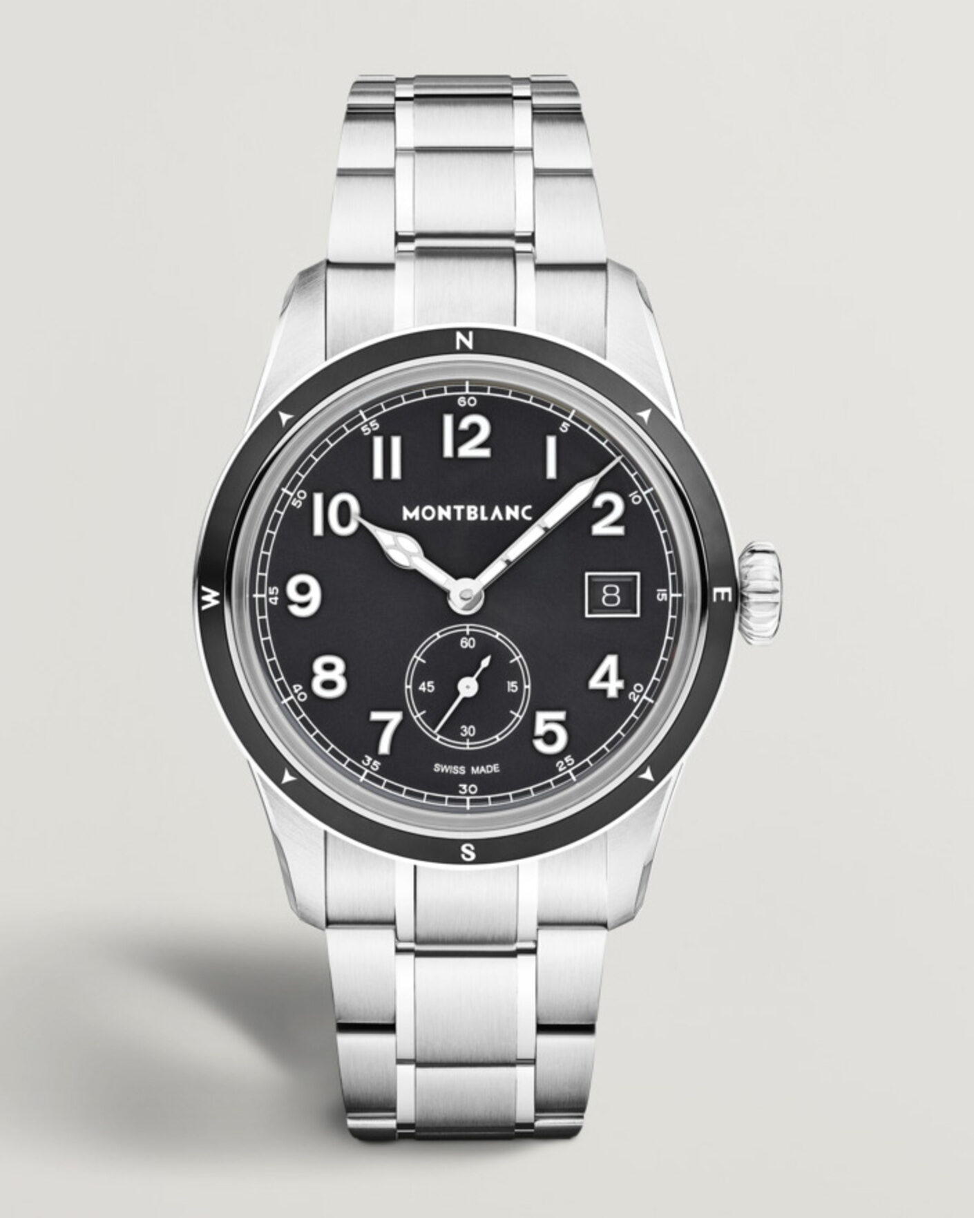 Heren | Roestvrijstalen band | Montblanc | 1858 Small Second 0 Oxygen Black