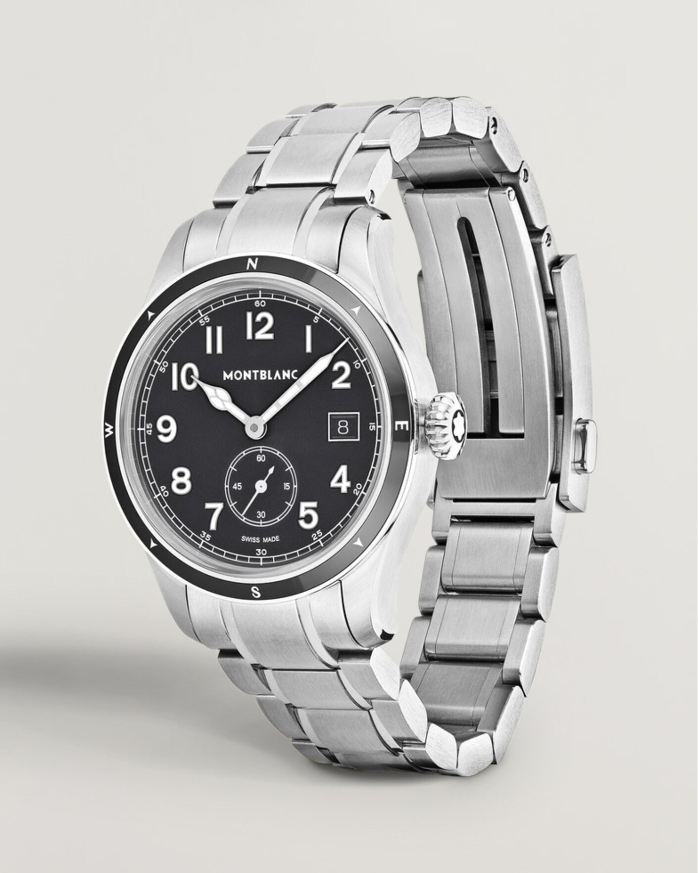 Heren | Roestvrijstalen band | Montblanc | 1858 Small Second 0 Oxygen Black
