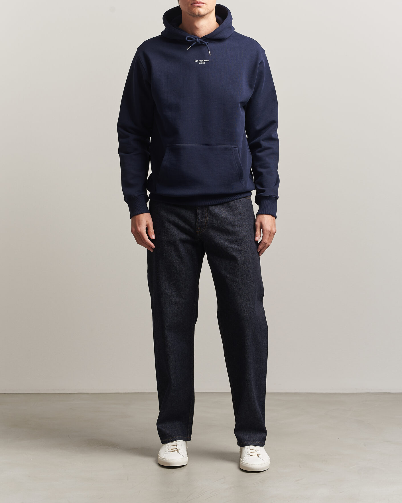 Homme | Pulls Et Tricots | Drôle de Monsieur | Classic Slogan Hoodie Navy