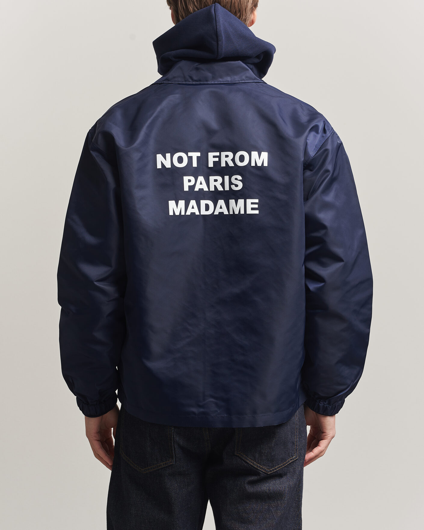 Homme | Manteaux Et Vestes | Drôle de Monsieur | La Veste Slogan Jacket Navy