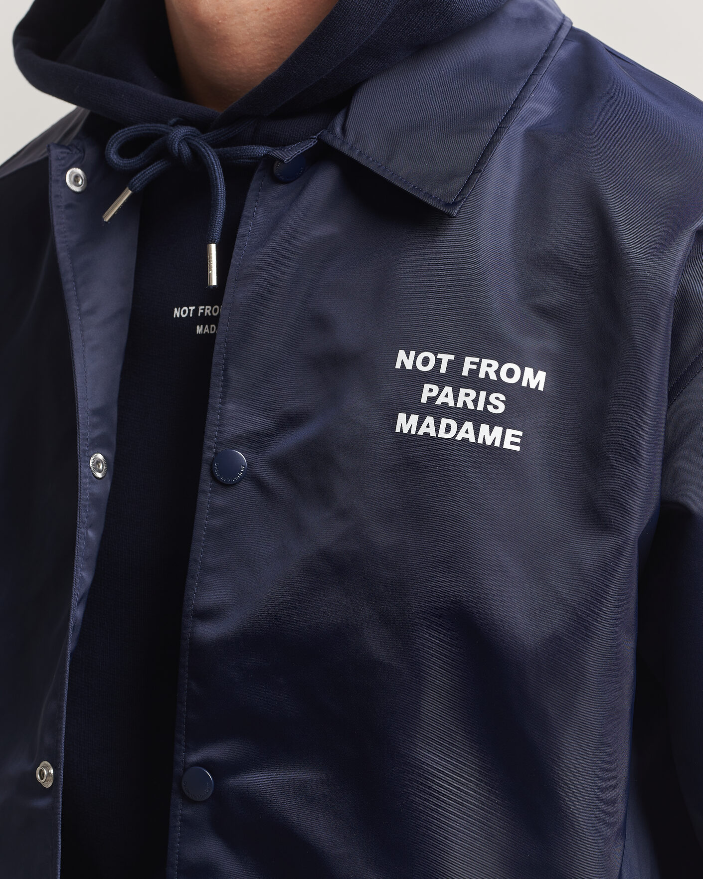 Homme | Manteaux Et Vestes | Drôle de Monsieur | La Veste Slogan Jacket Navy