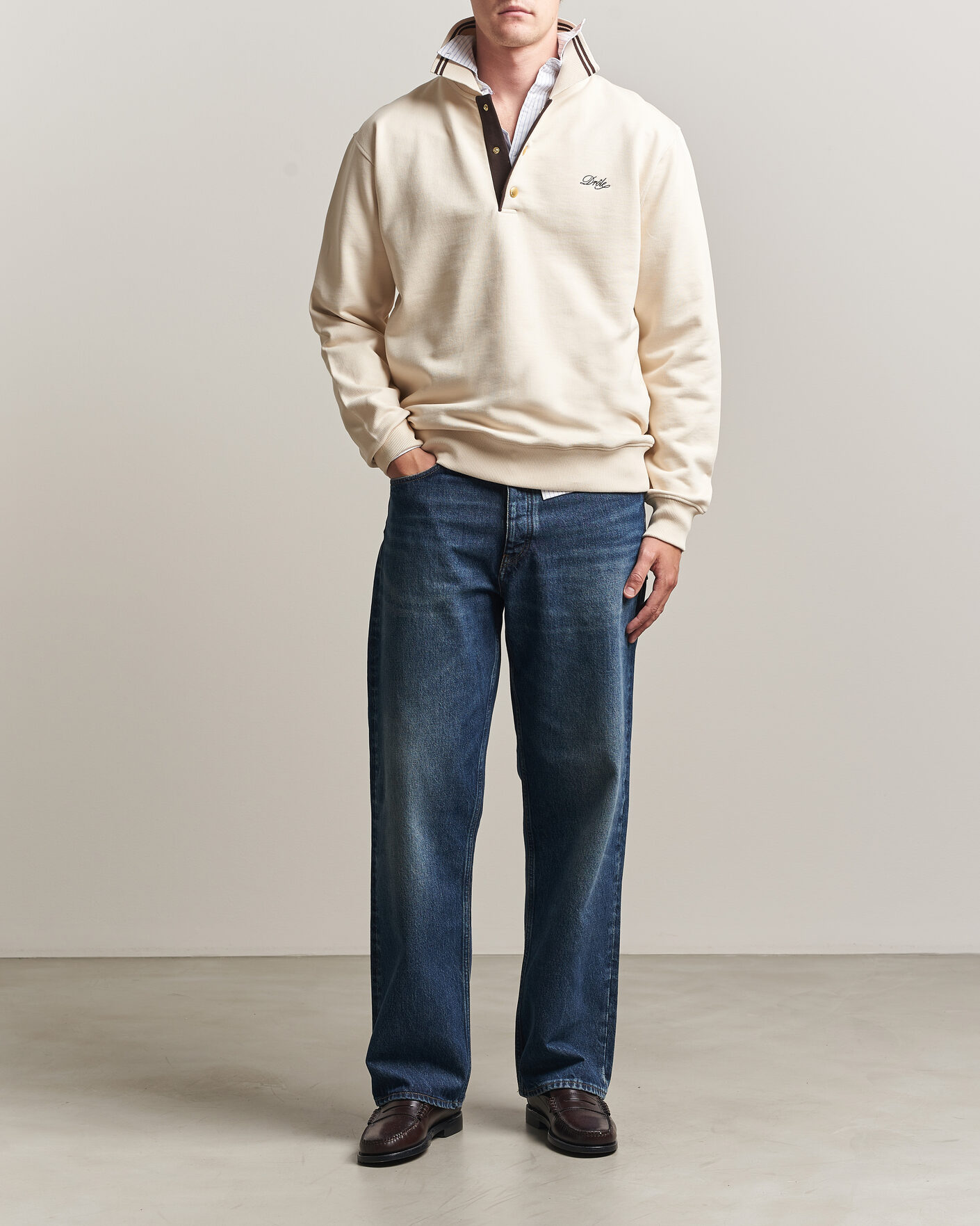 Homme | Pulls Et Tricots | Drôle de Monsieur | Tipped Rugger Light Sand