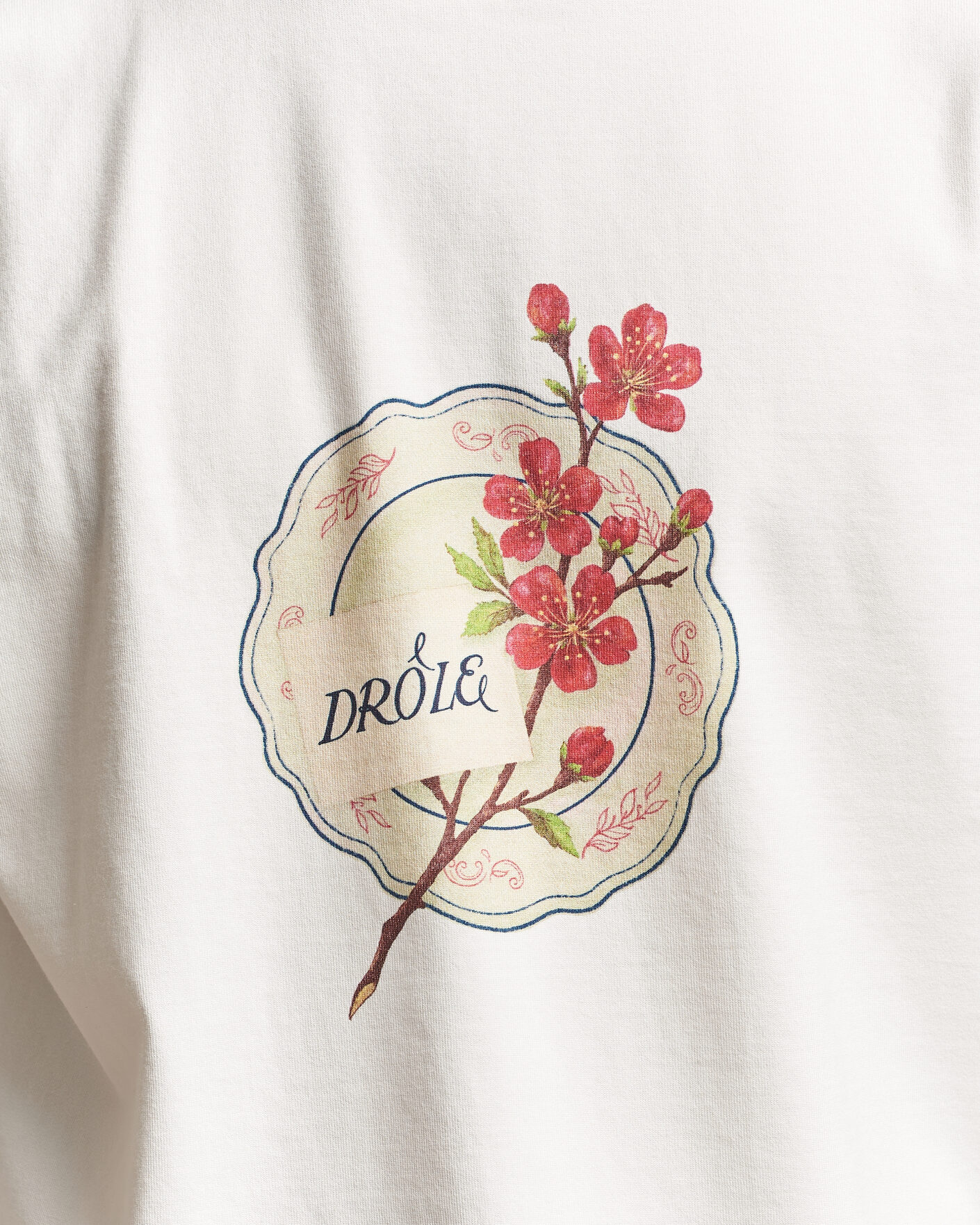 Heren | T-shirts | Drôle de Monsieur | Porcelaine T-shirt Off White
