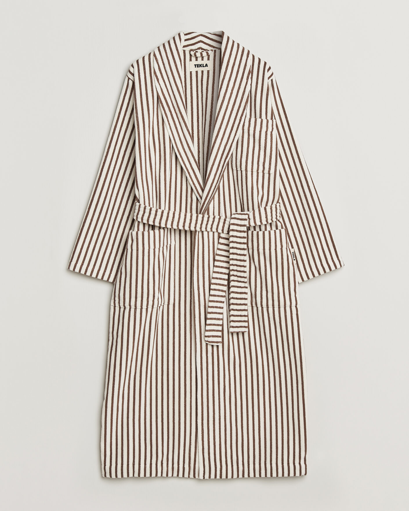 Homme | Peignoirs Et Pyjamas | Tekla | Organic Terry Classic Bathrobe Kodiak Stripes