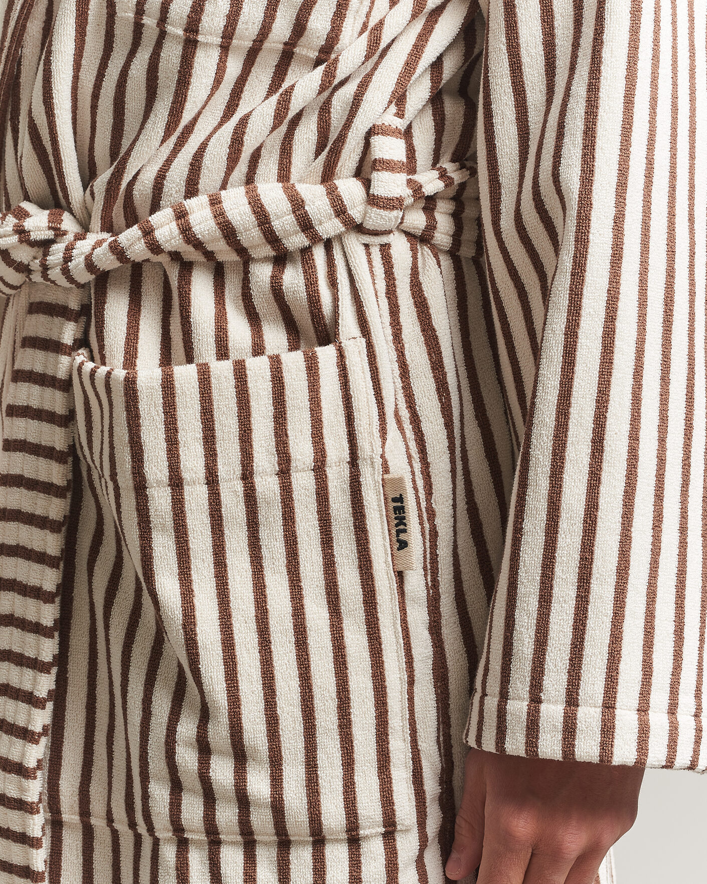 Homme | Peignoirs Et Pyjamas | Tekla | Organic Terry Classic Bathrobe Kodiak Stripes