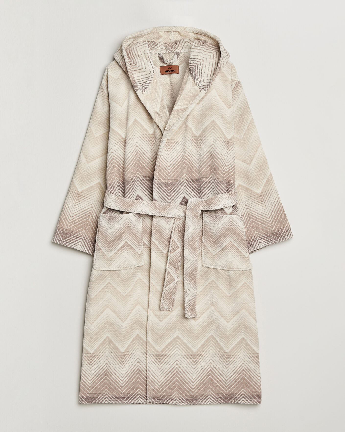 Heren | Pyjama's en gewaden | Missoni Home | Marea Hooded Bathrobe Beige
