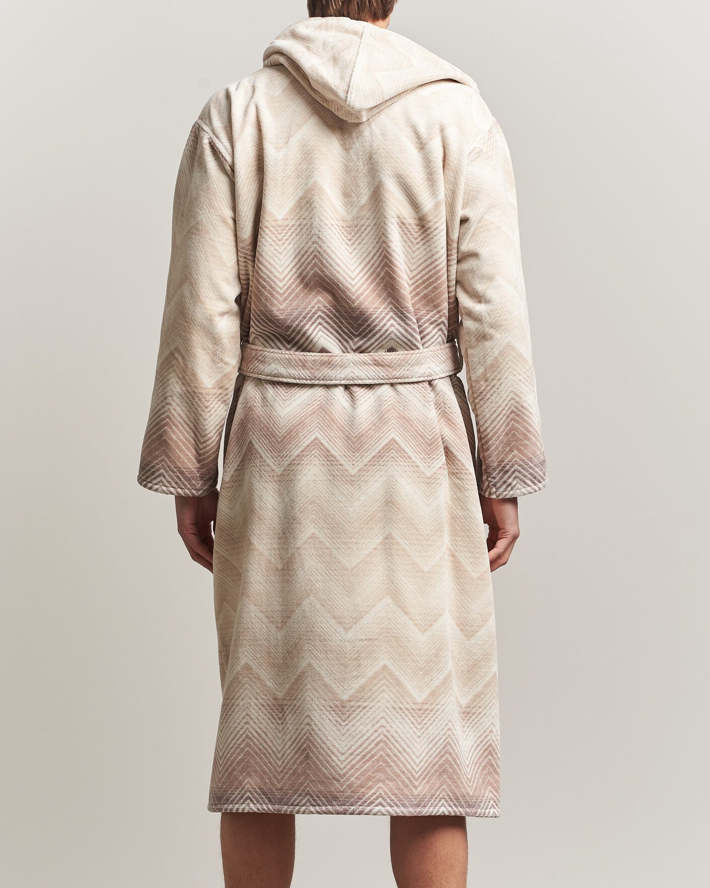 Heren | Pyjama's en gewaden | Missoni Home | Marea Hooded Bathrobe Beige