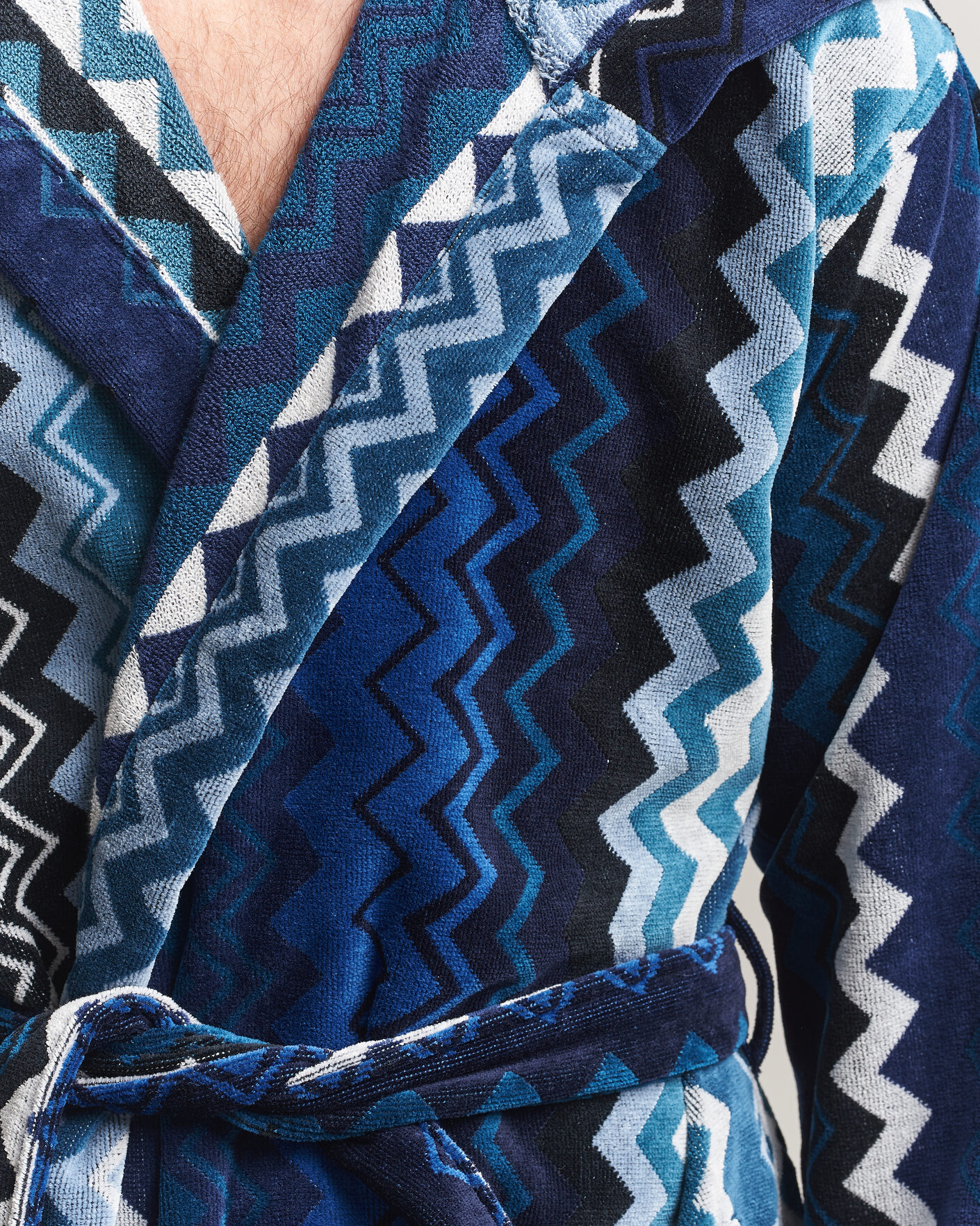 Heren | Pyjama's en gewaden | Missoni Home | Giacomo Hooded Bathrobe Multi Blue