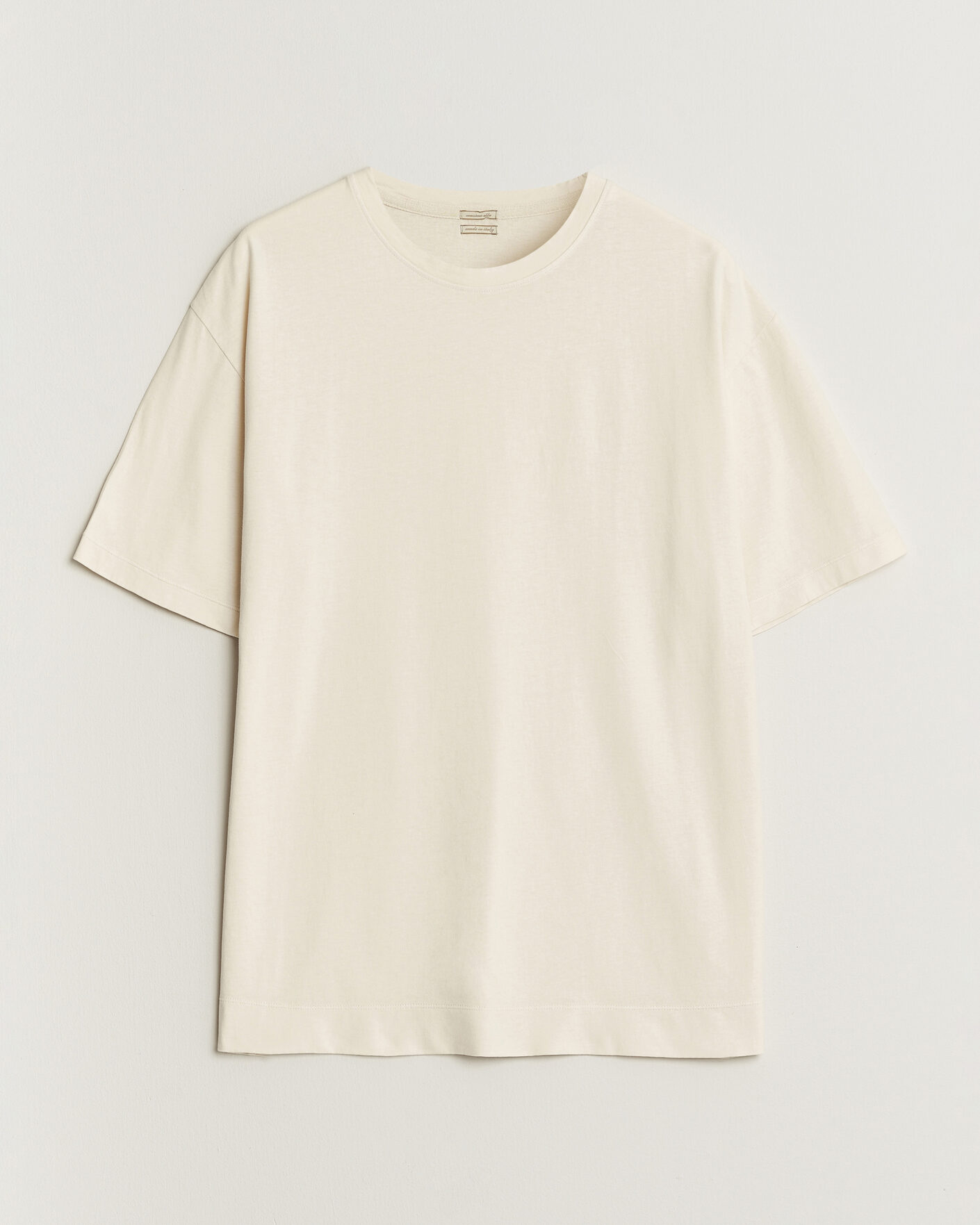 Heren | T-shirts | Massimo Alba | Nevis Brushed Cotton T-Shirt Soft White