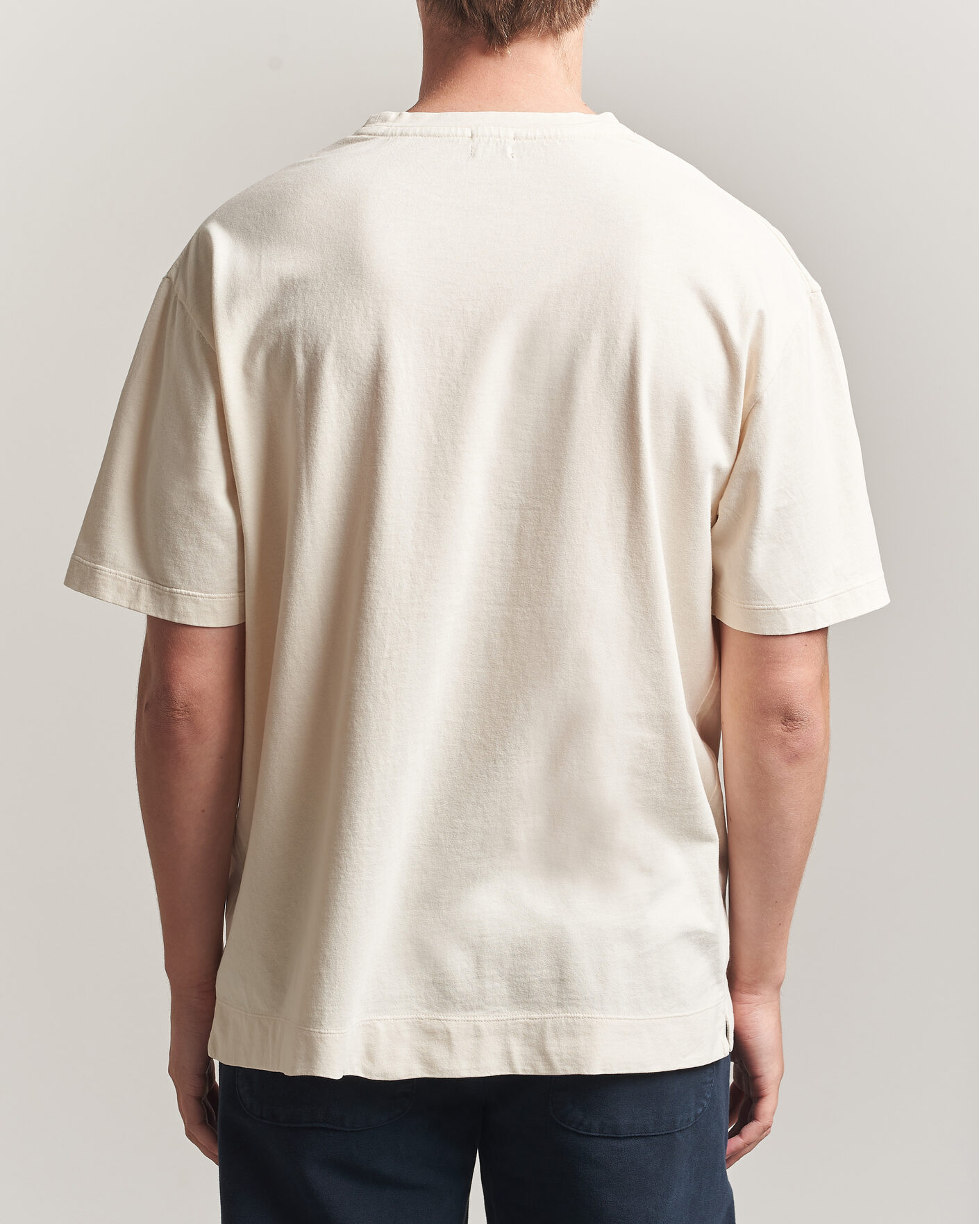 Heren | T-shirts | Massimo Alba | Nevis Brushed Cotton T-Shirt Soft White