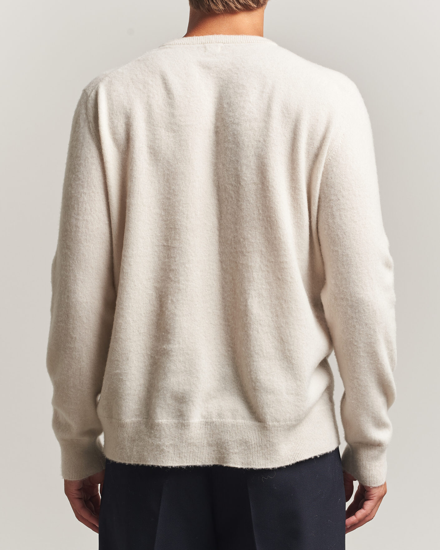 Heren | Truien | Massimo Alba | Kane Brushed Cashmere Sweater Magnolia