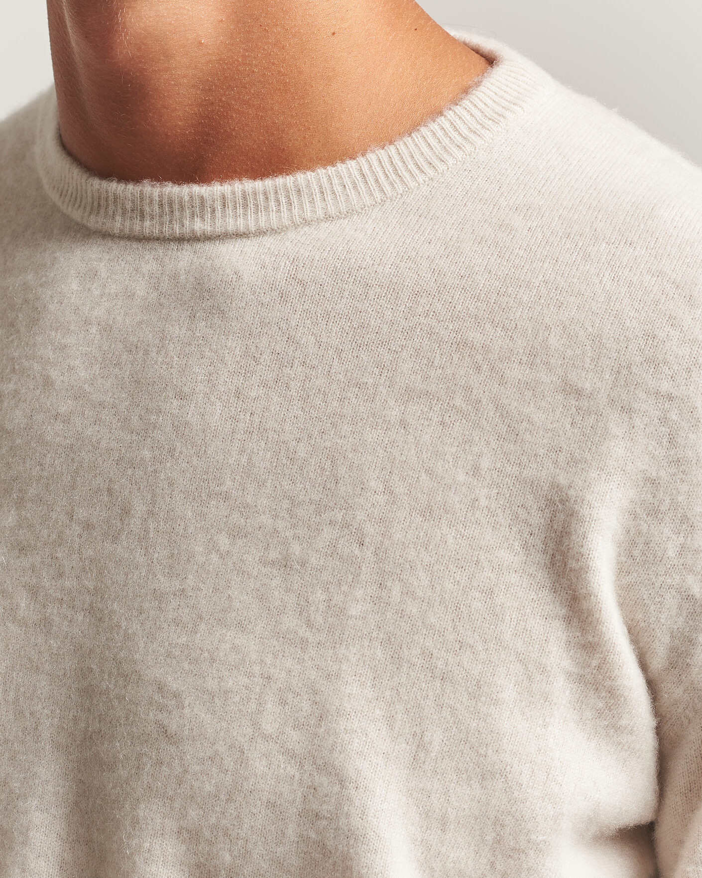 Heren | Truien | Massimo Alba | Kane Brushed Cashmere Sweater Magnolia