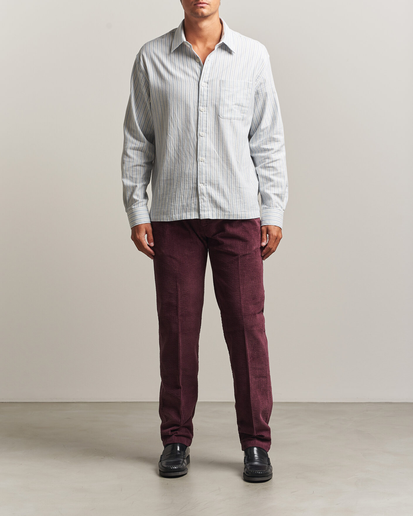 Heren | Broeken | Massimo Alba | Ionio Pleated Corduroy Pants Rose Brown
