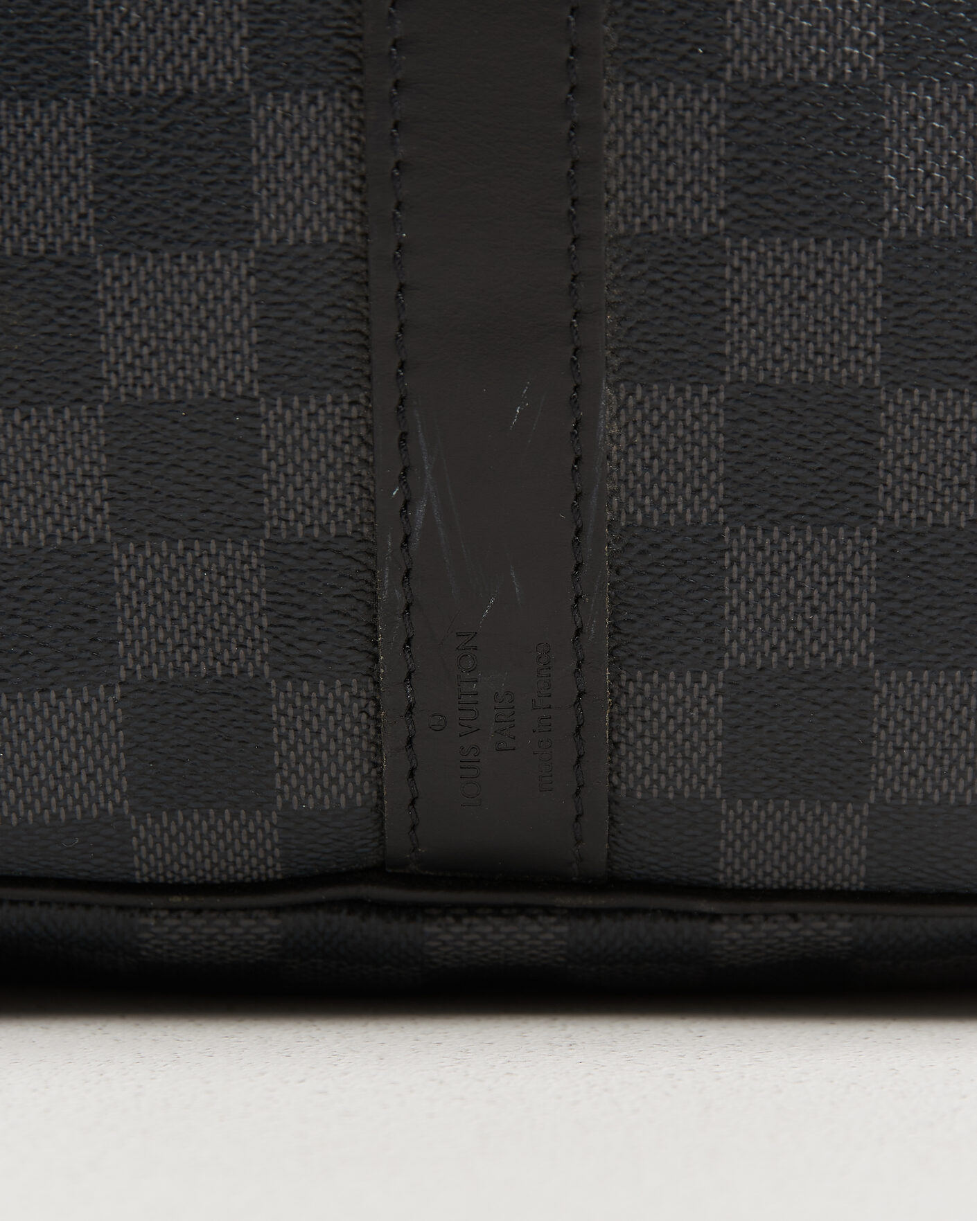 Heren | Pre-Owned & Vintage Bags | Louis Vuitton Pre-Owned | Keepall 55 Bandouliére Damier Graphite
