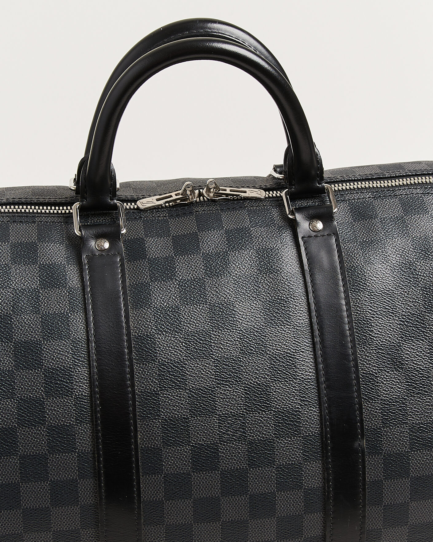 Heren | Pre-Owned & Vintage Bags | Louis Vuitton Pre-Owned | Keepall 55 Bandouliére Damier Graphite