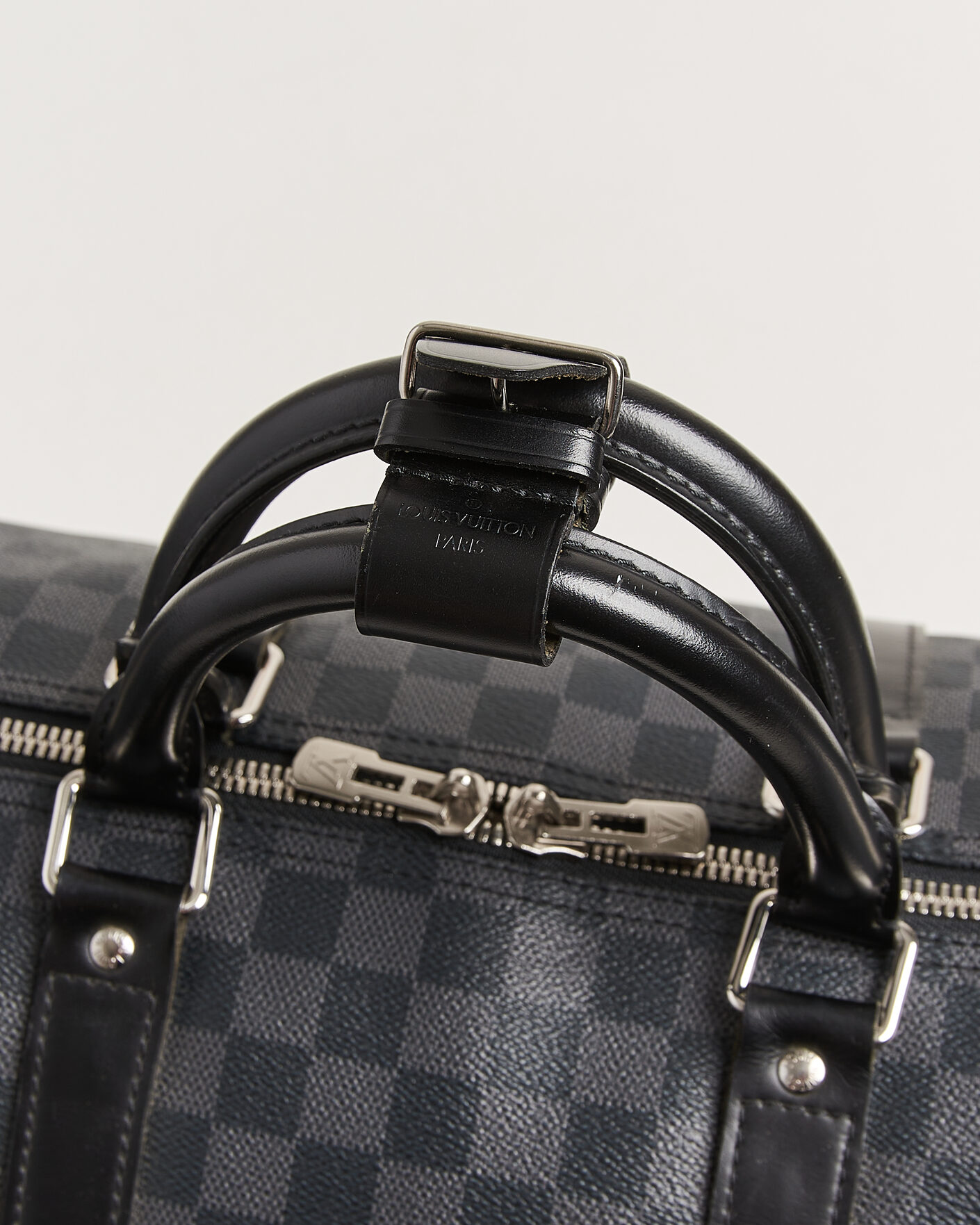 Heren | Pre-Owned & Vintage Bags | Louis Vuitton Pre-Owned | Keepall 55 Bandouliére Damier Graphite
