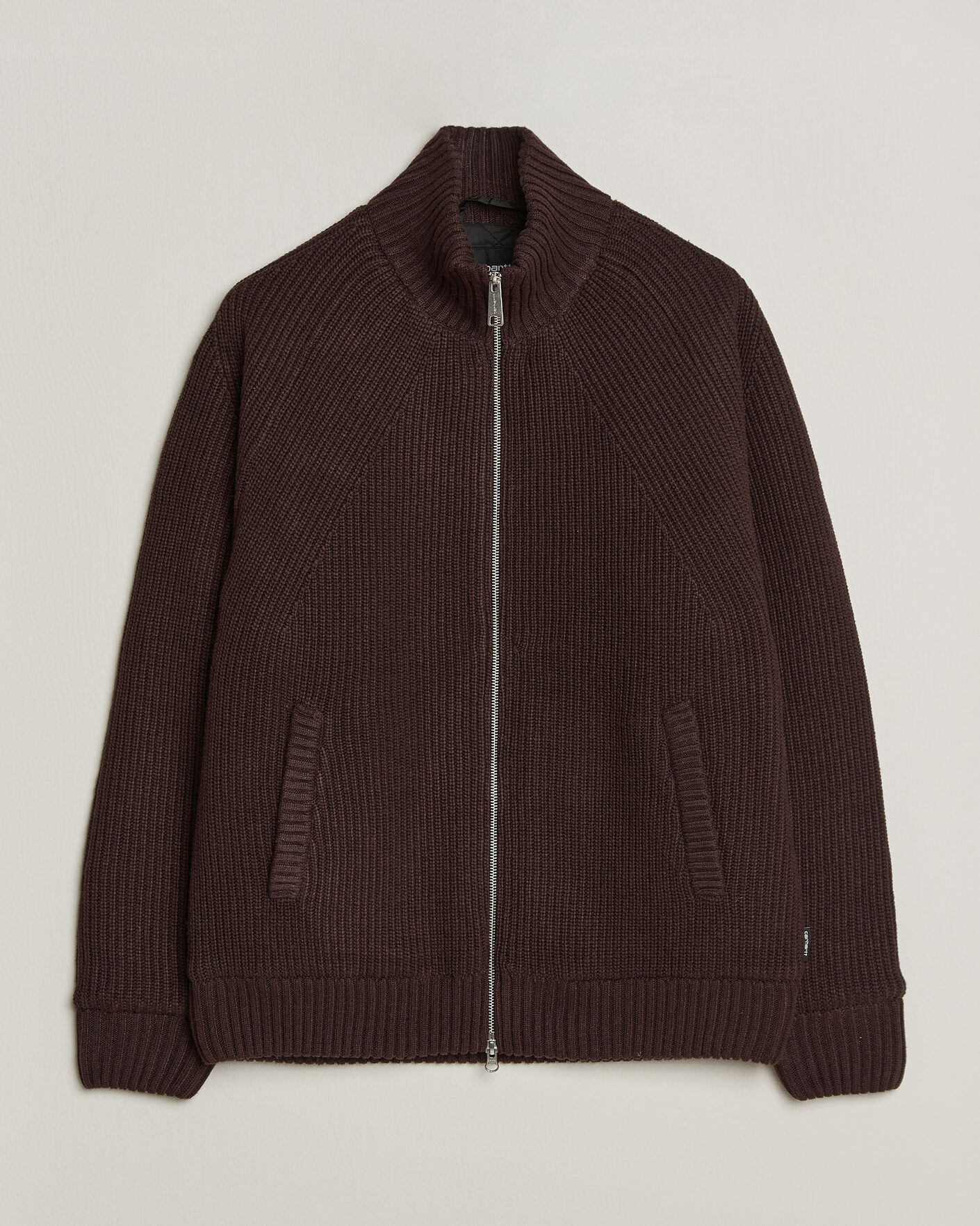 Heren | Truien | Carhartt WIP | Bandley Padded Wool Mix Full Zip Palisander Brown