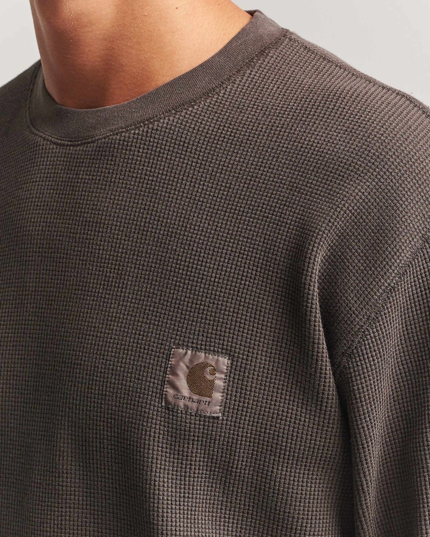 Homme | T-shirts | Carhartt WIP | Long Sleeve Waffle T-Shirt Tobacco