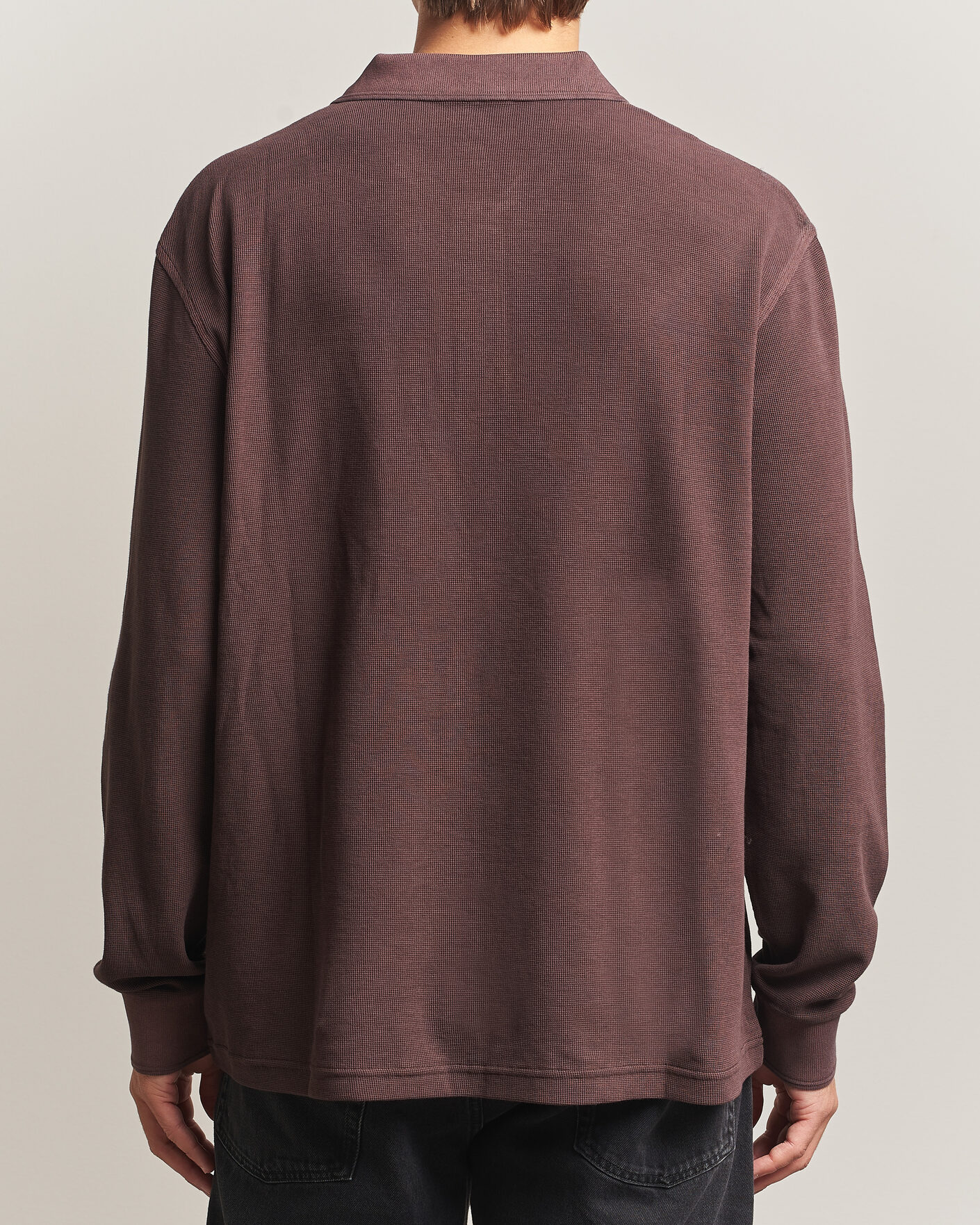 Homme | Pulls Et Tricots | Carhartt WIP | Long Sleeve Waffle Rugby Shirt Palisander Brown